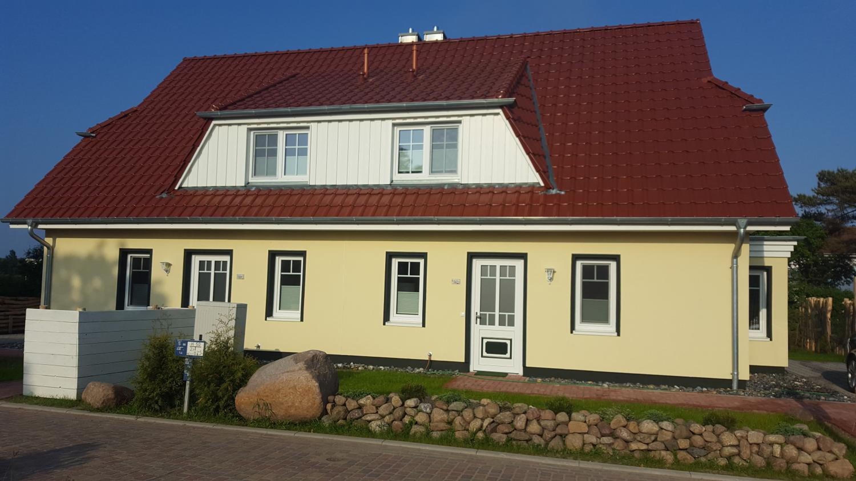 Ferienhäuser Hühnergott und Kranichnest, Sauna, Kamin und Garten