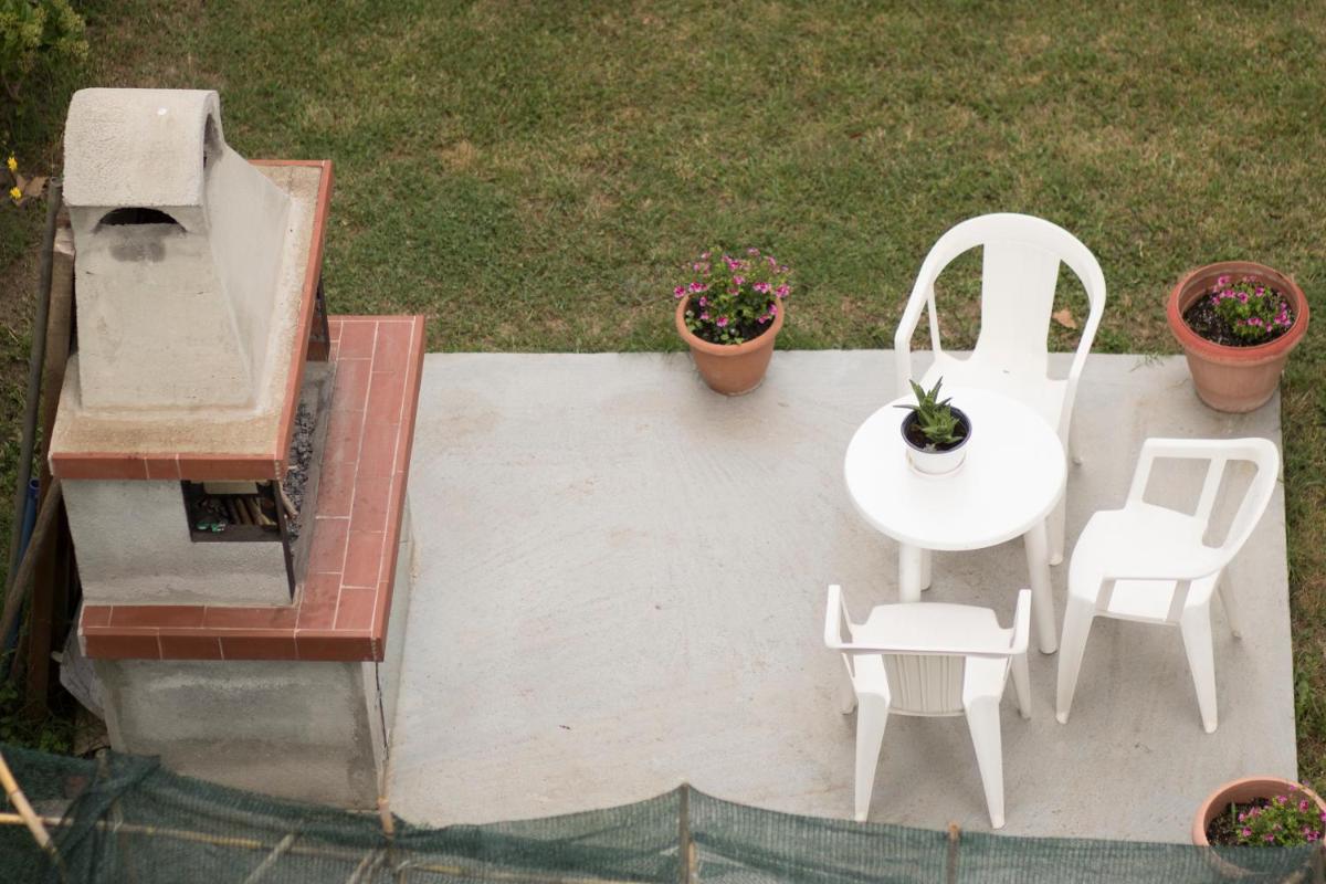outdoor BBQ area