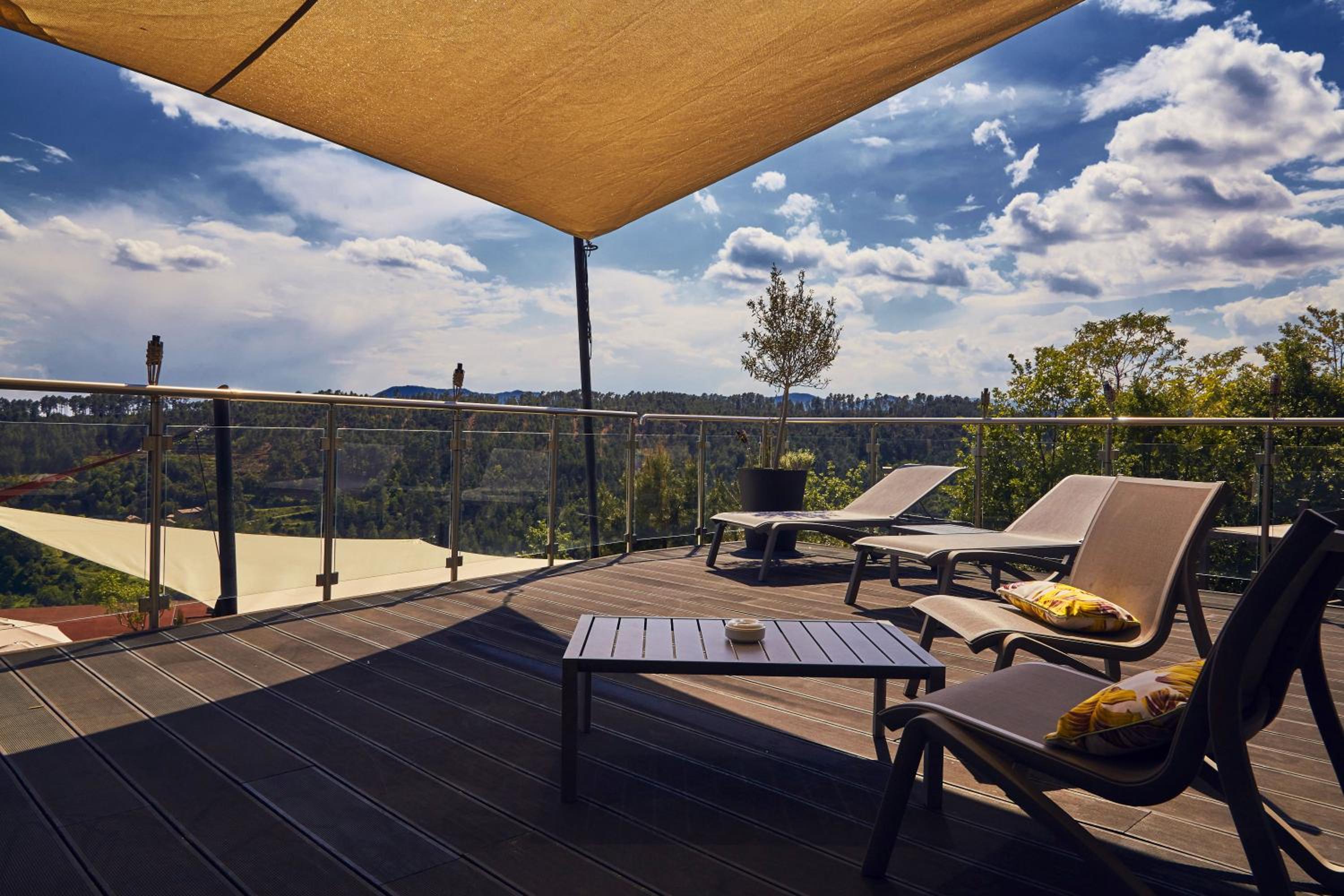 outdoor BBQ area