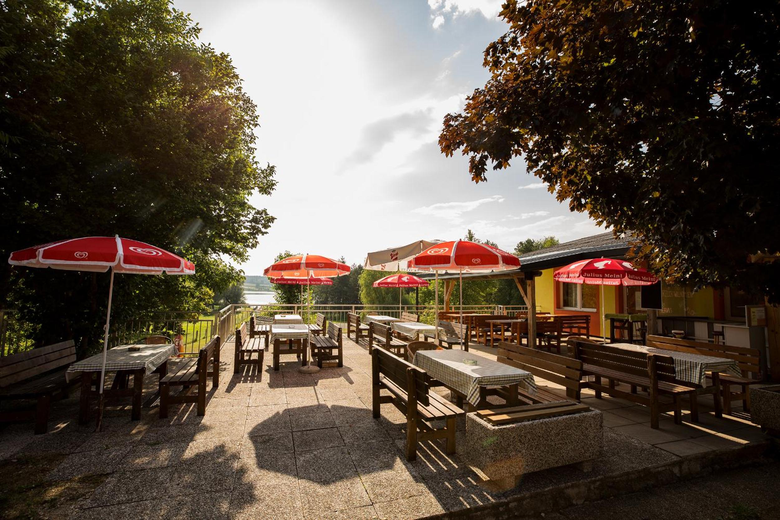 outdoor BBQ area