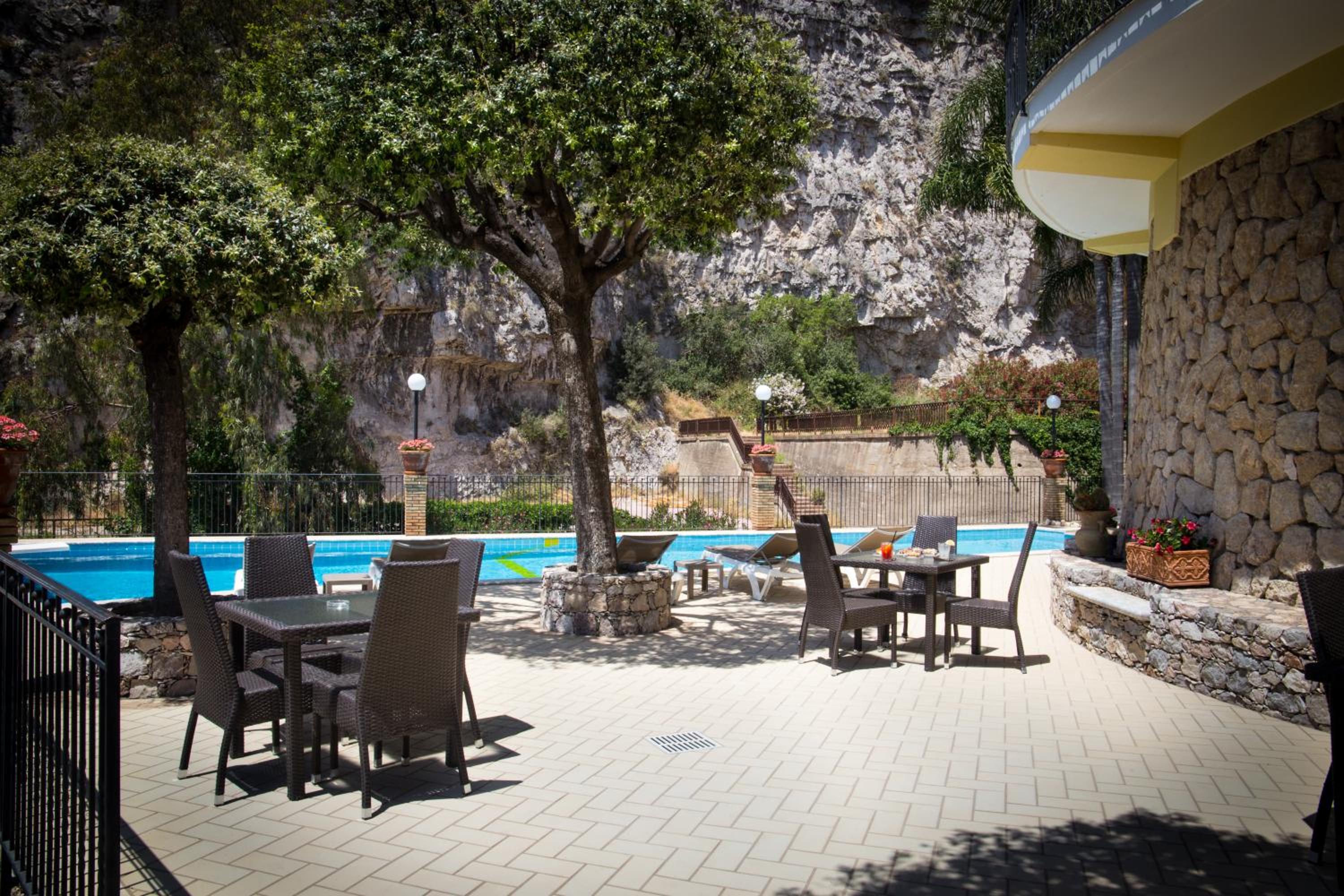 outdoor BBQ area