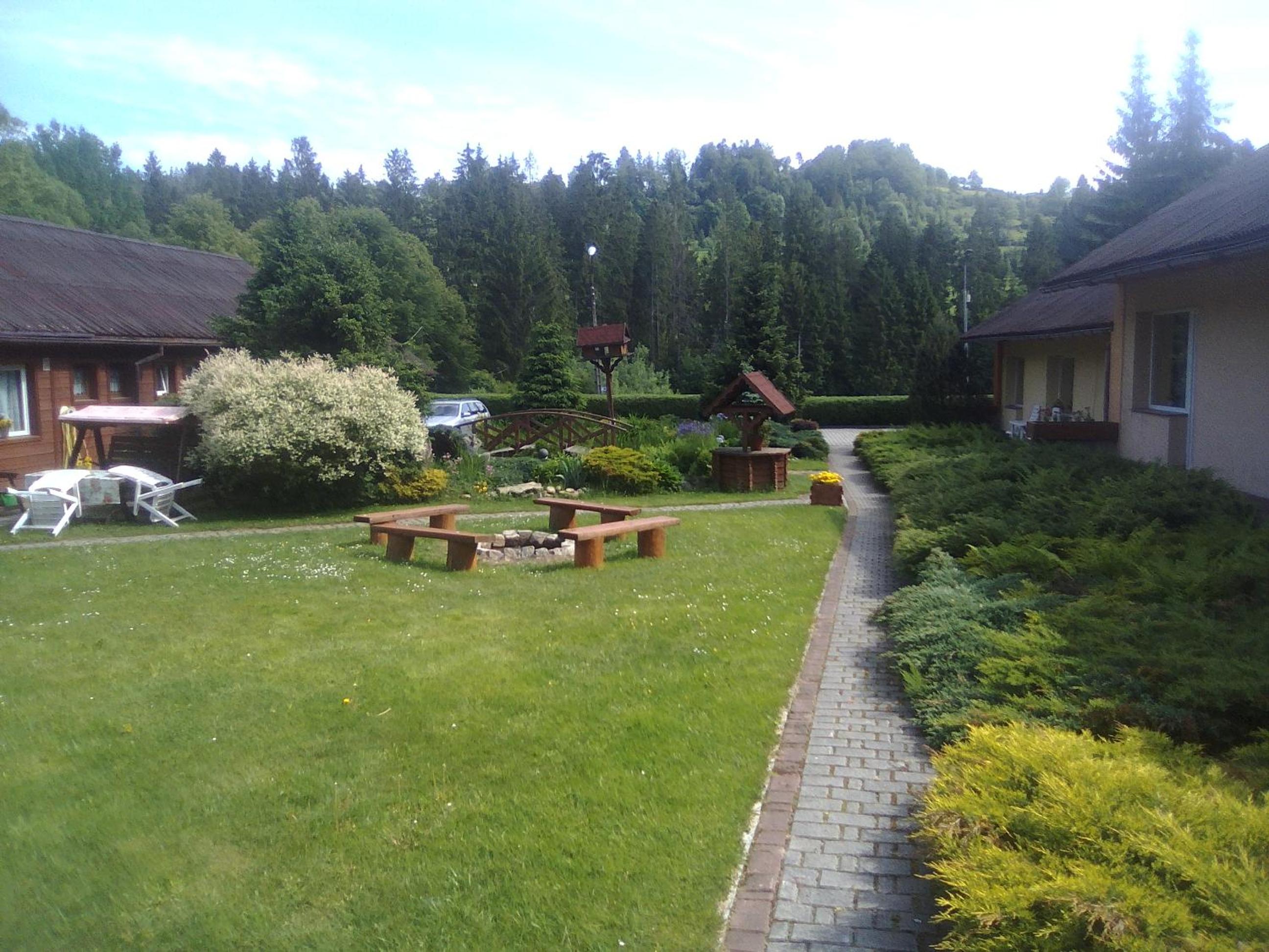 outdoor BBQ area