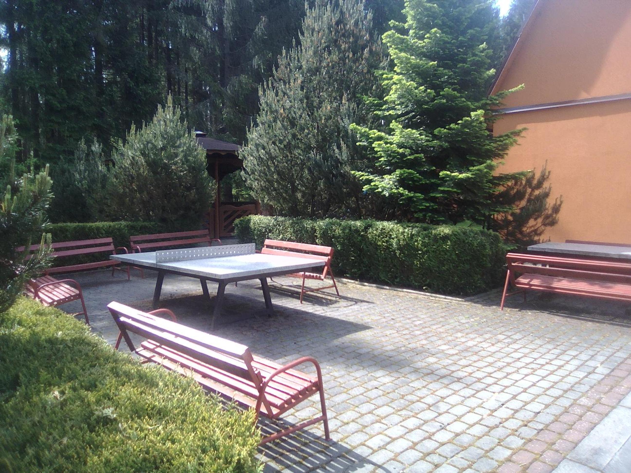 outdoor BBQ area