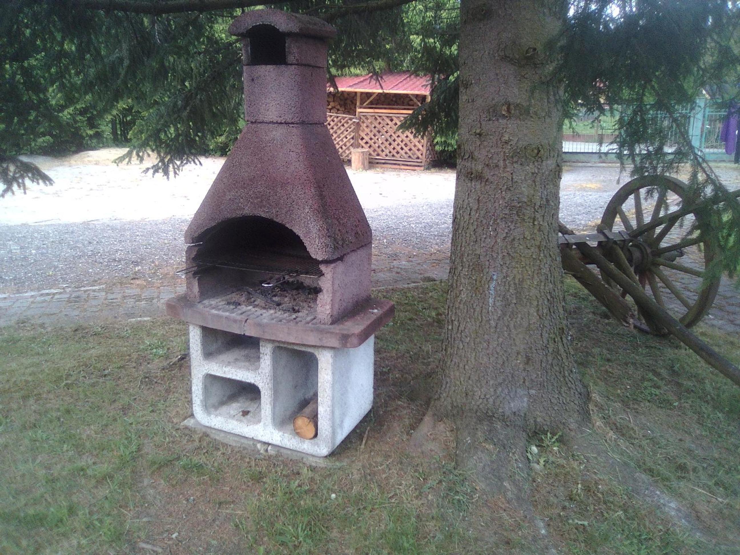 outdoor BBQ area