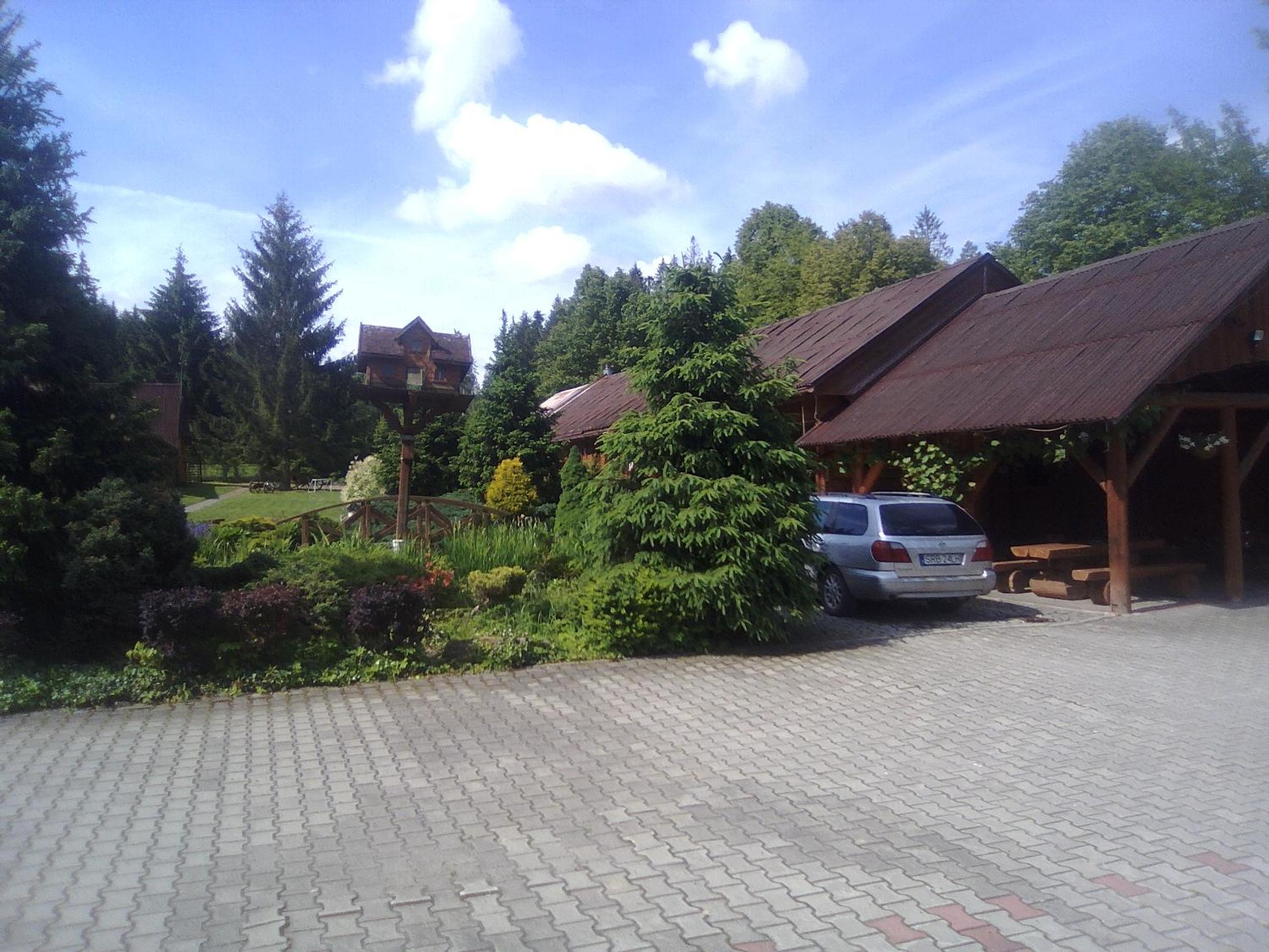 outdoor BBQ area