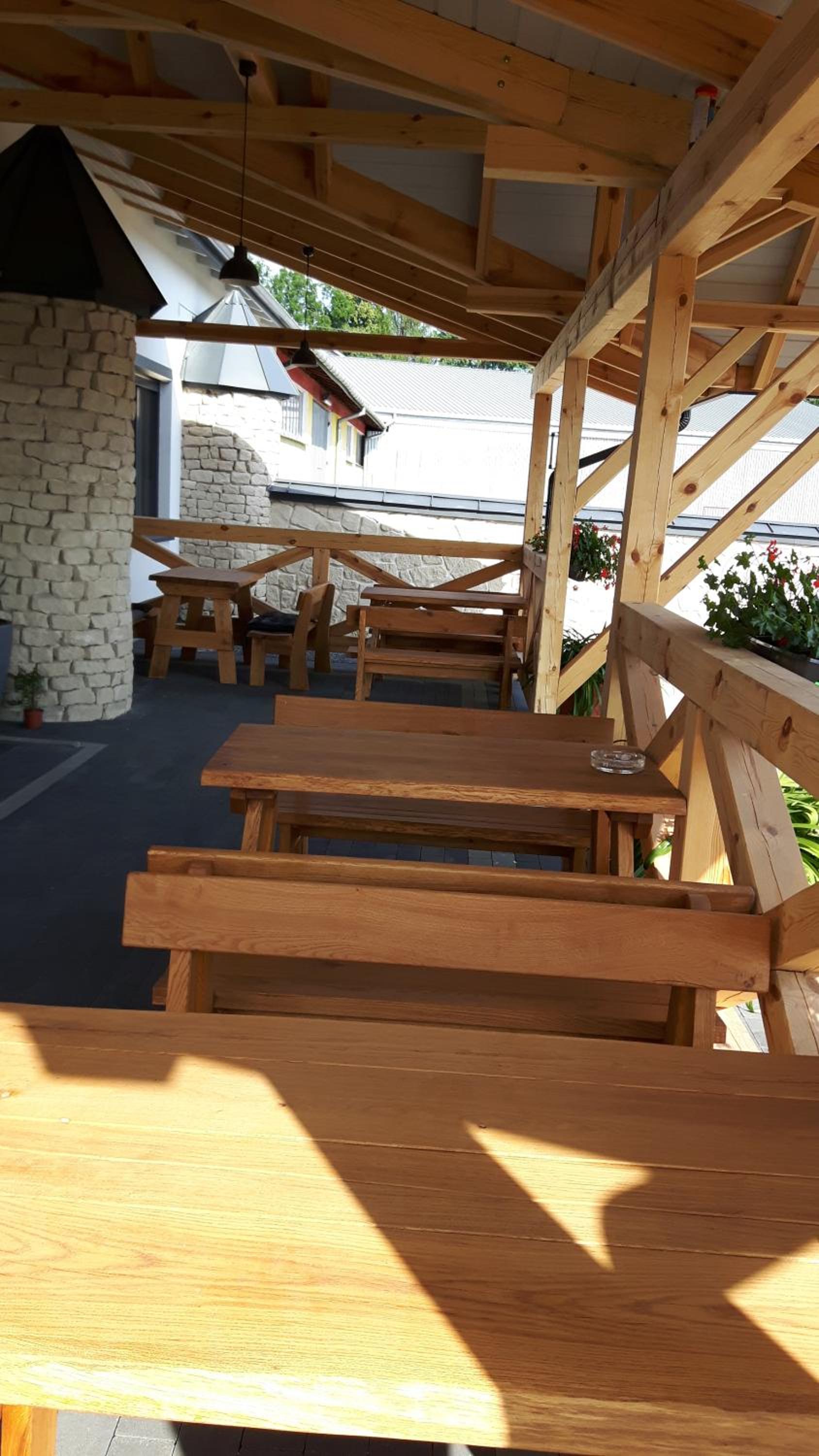 outdoor BBQ area
