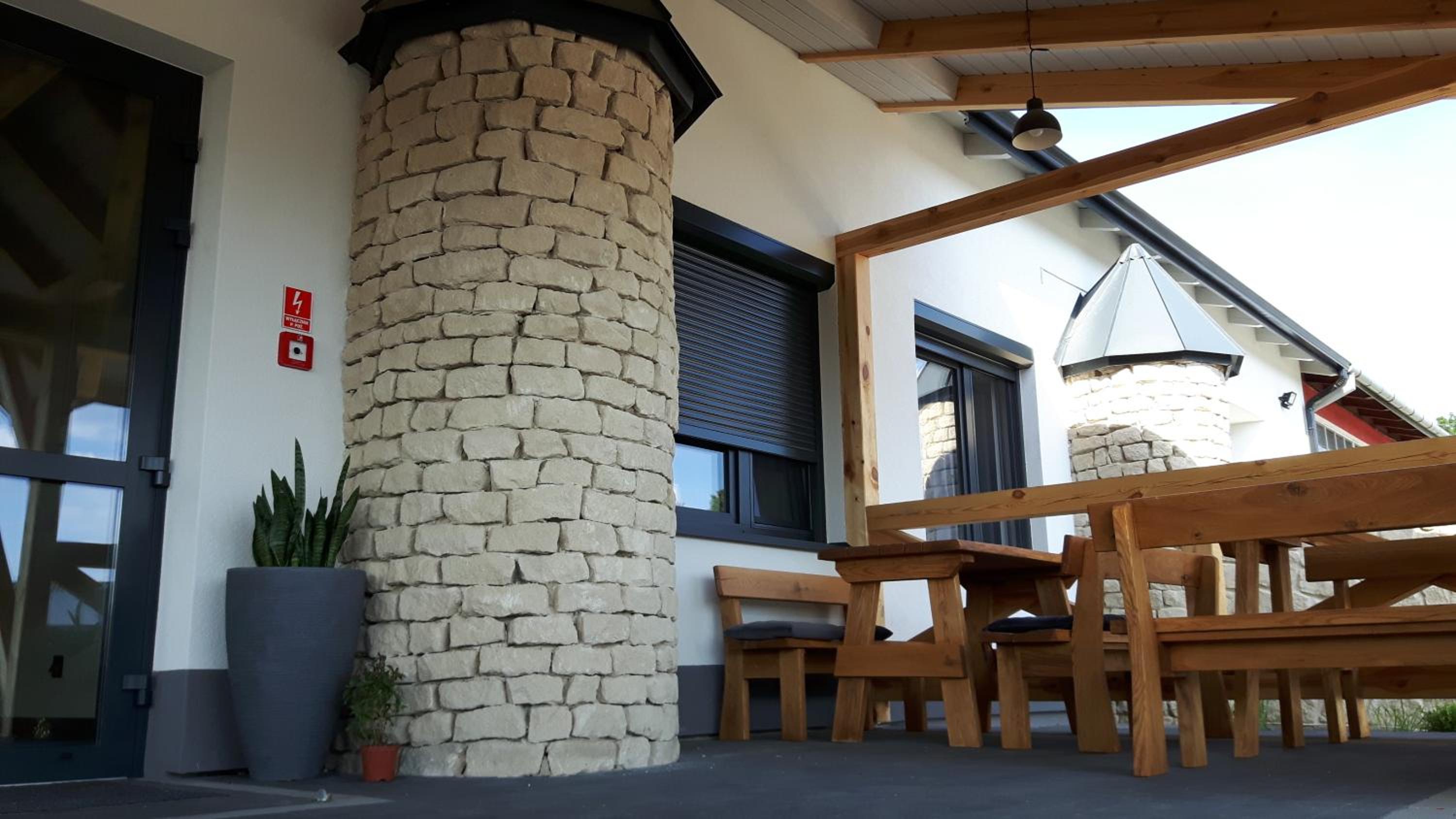 outdoor BBQ area