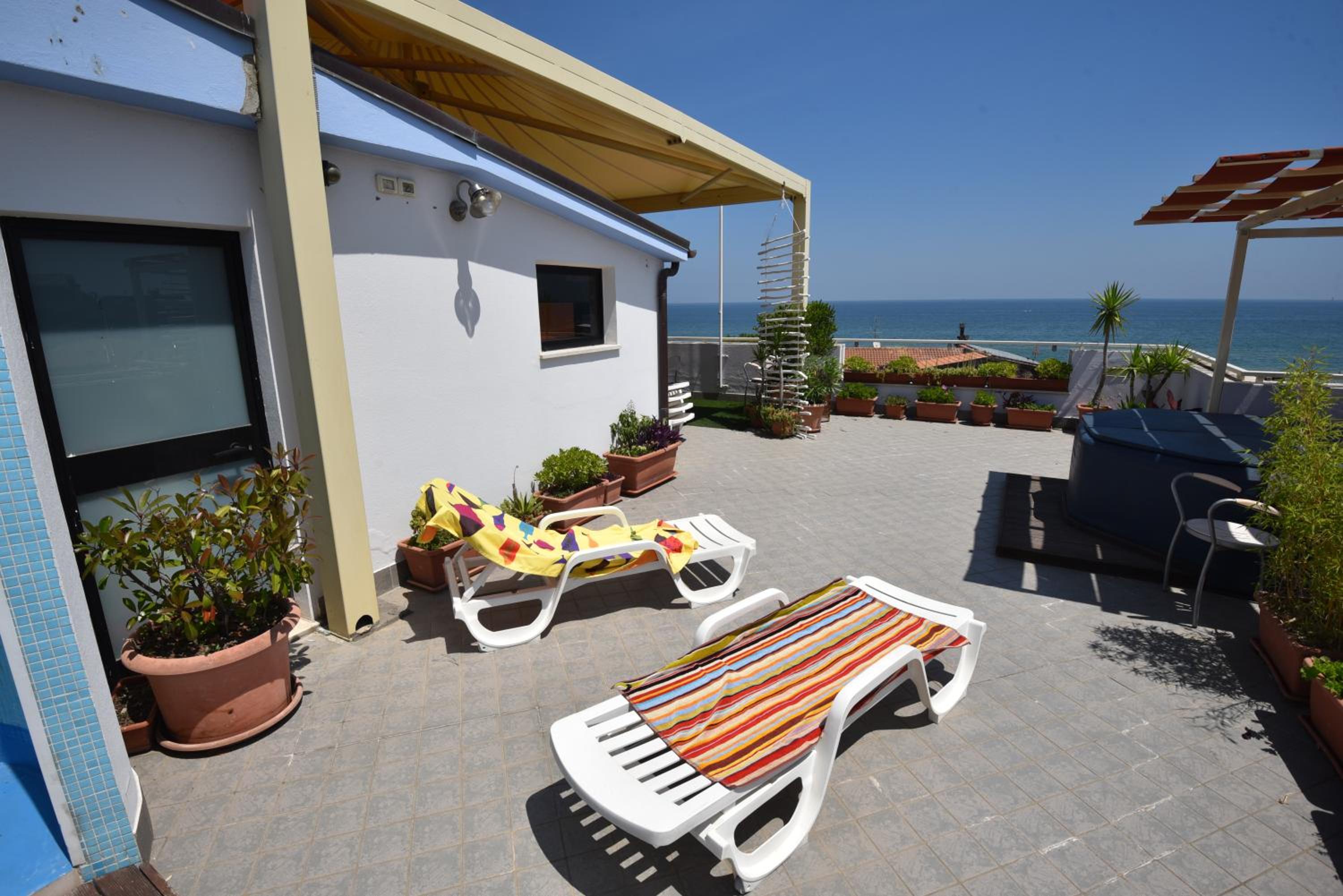 outdoor BBQ area