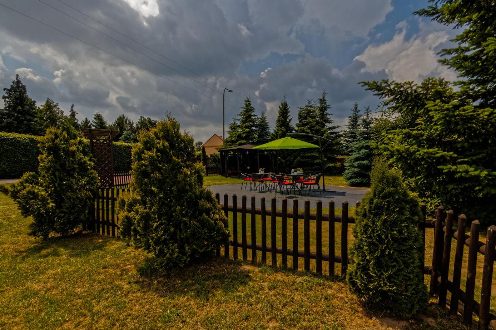 outdoor BBQ area