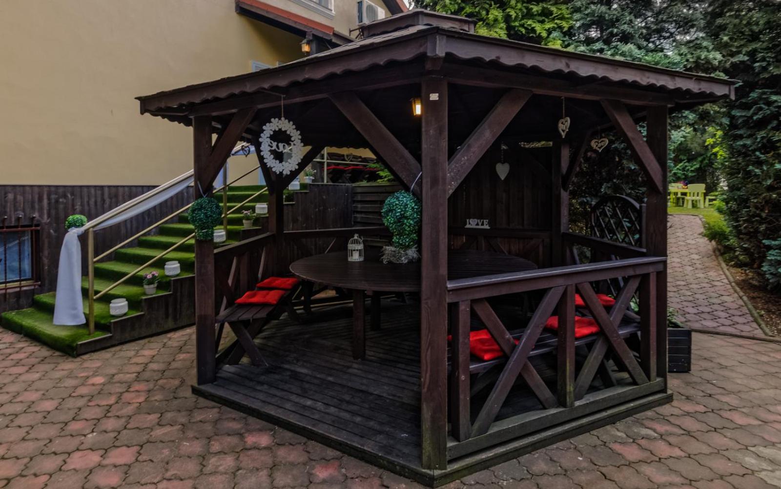 outdoor BBQ area