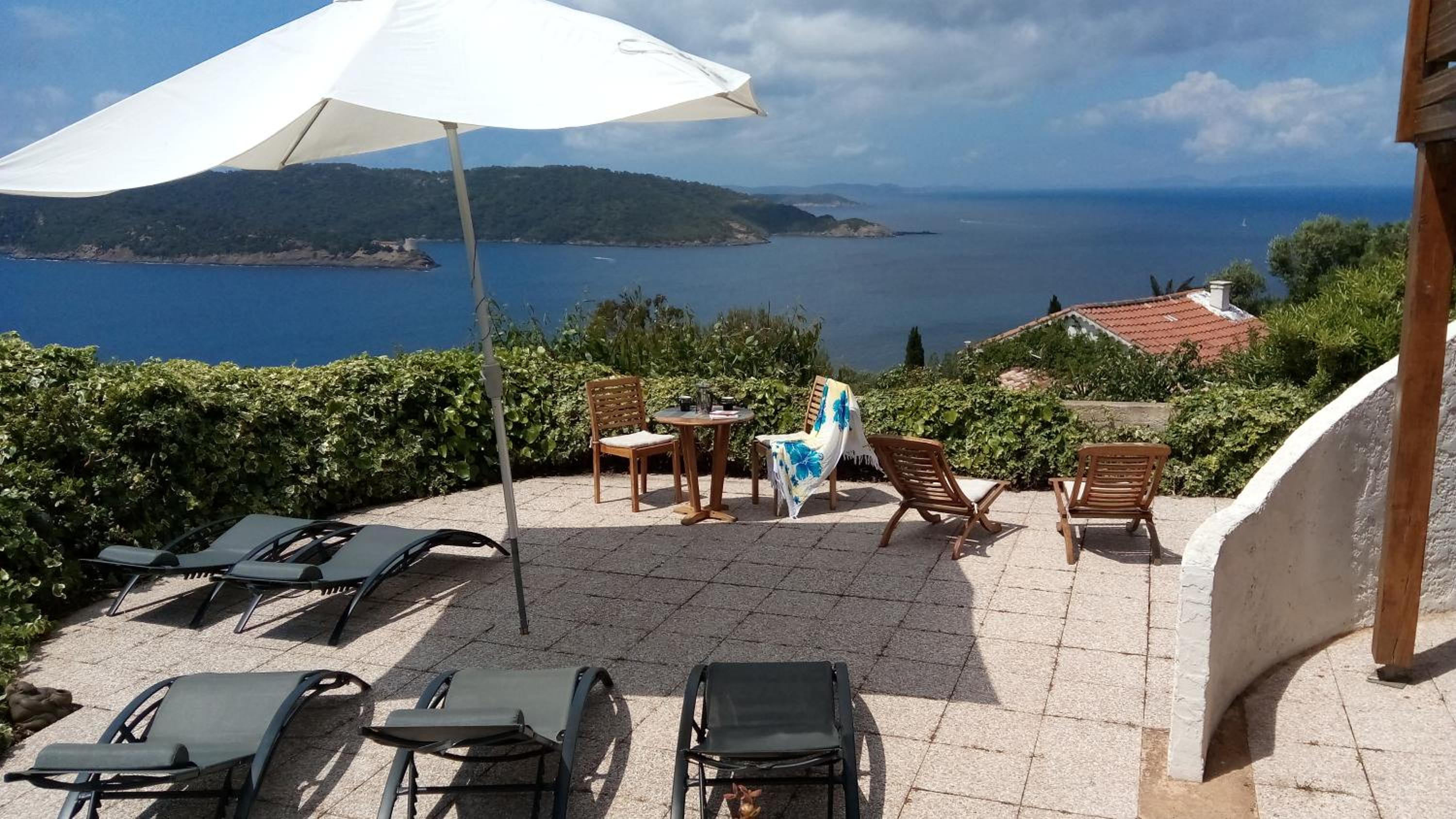 outdoor BBQ area
