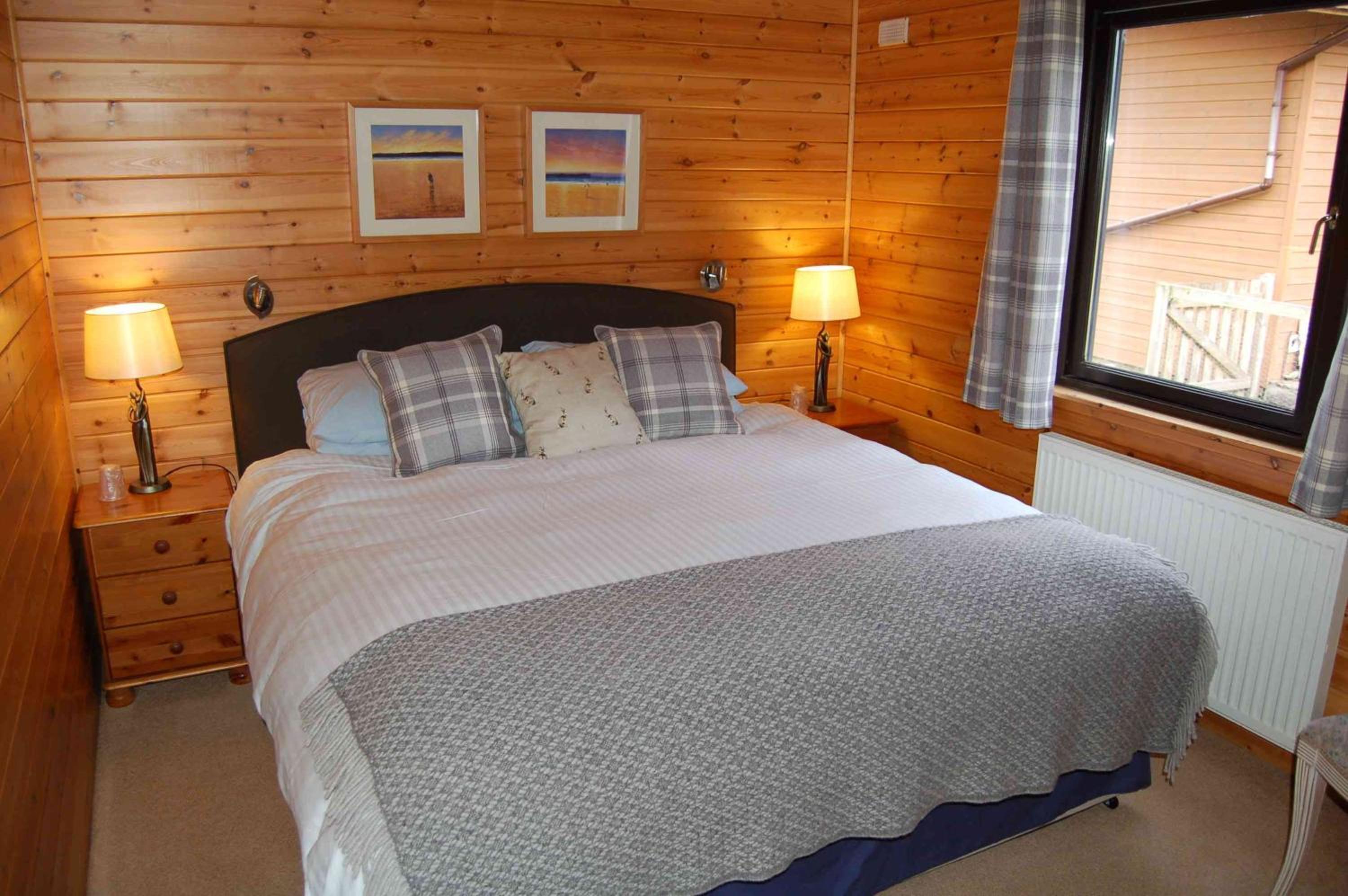 Luxury woodland Oak Lodge view 3