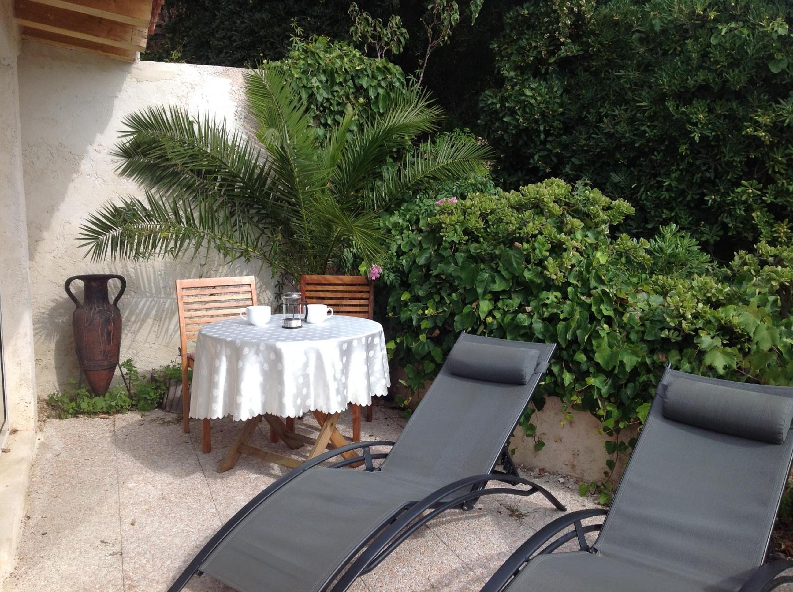 outdoor BBQ area