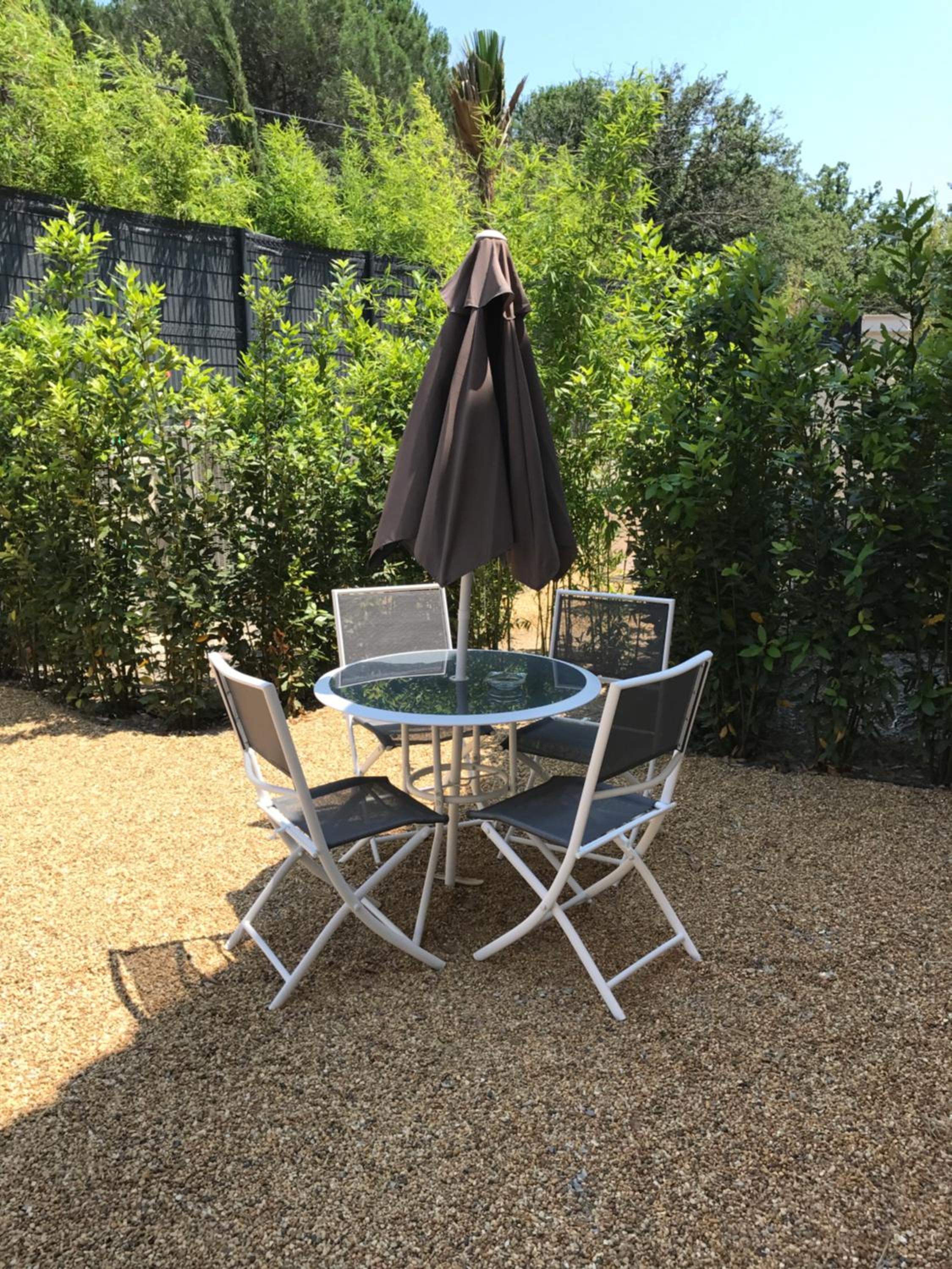 outdoor BBQ area