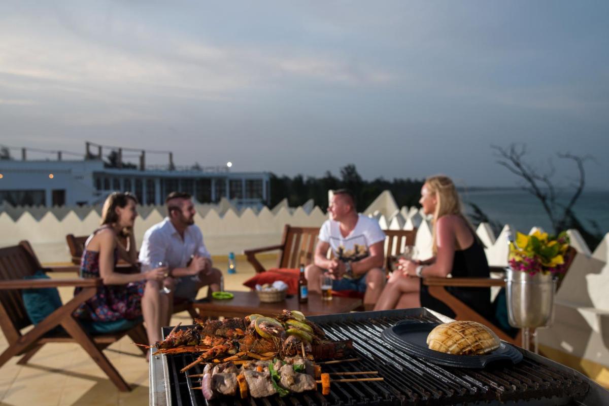 outdoor BBQ area