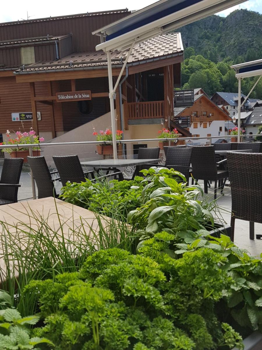outdoor BBQ area
