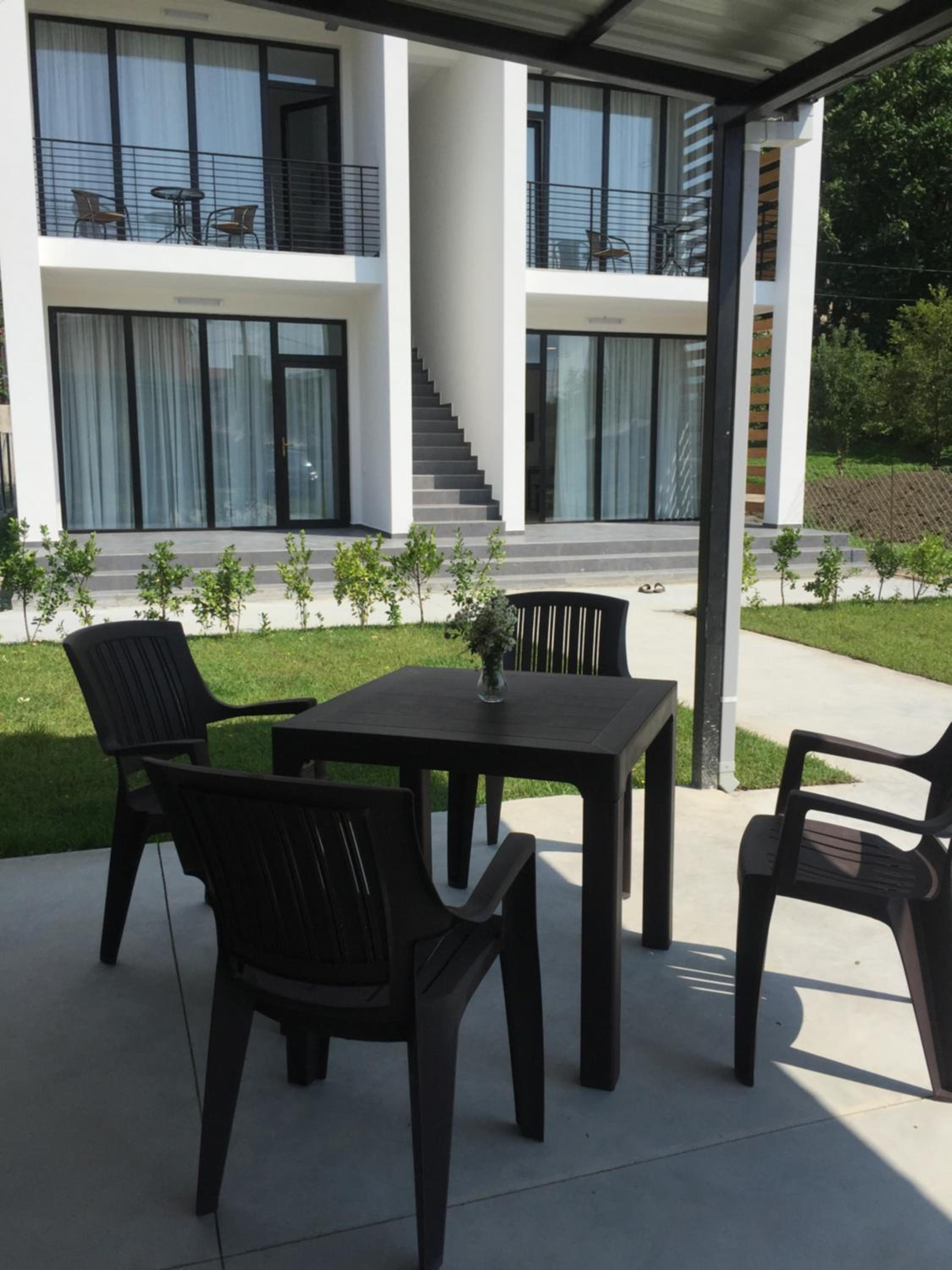 outdoor BBQ area