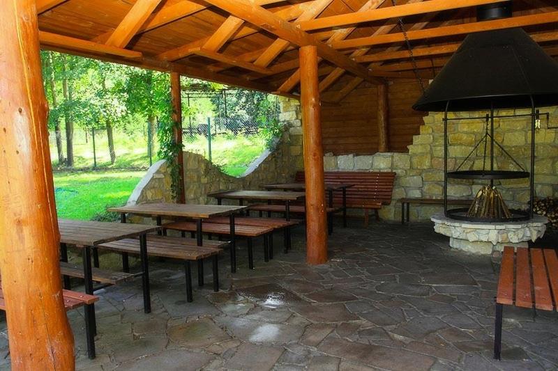 outdoor BBQ area