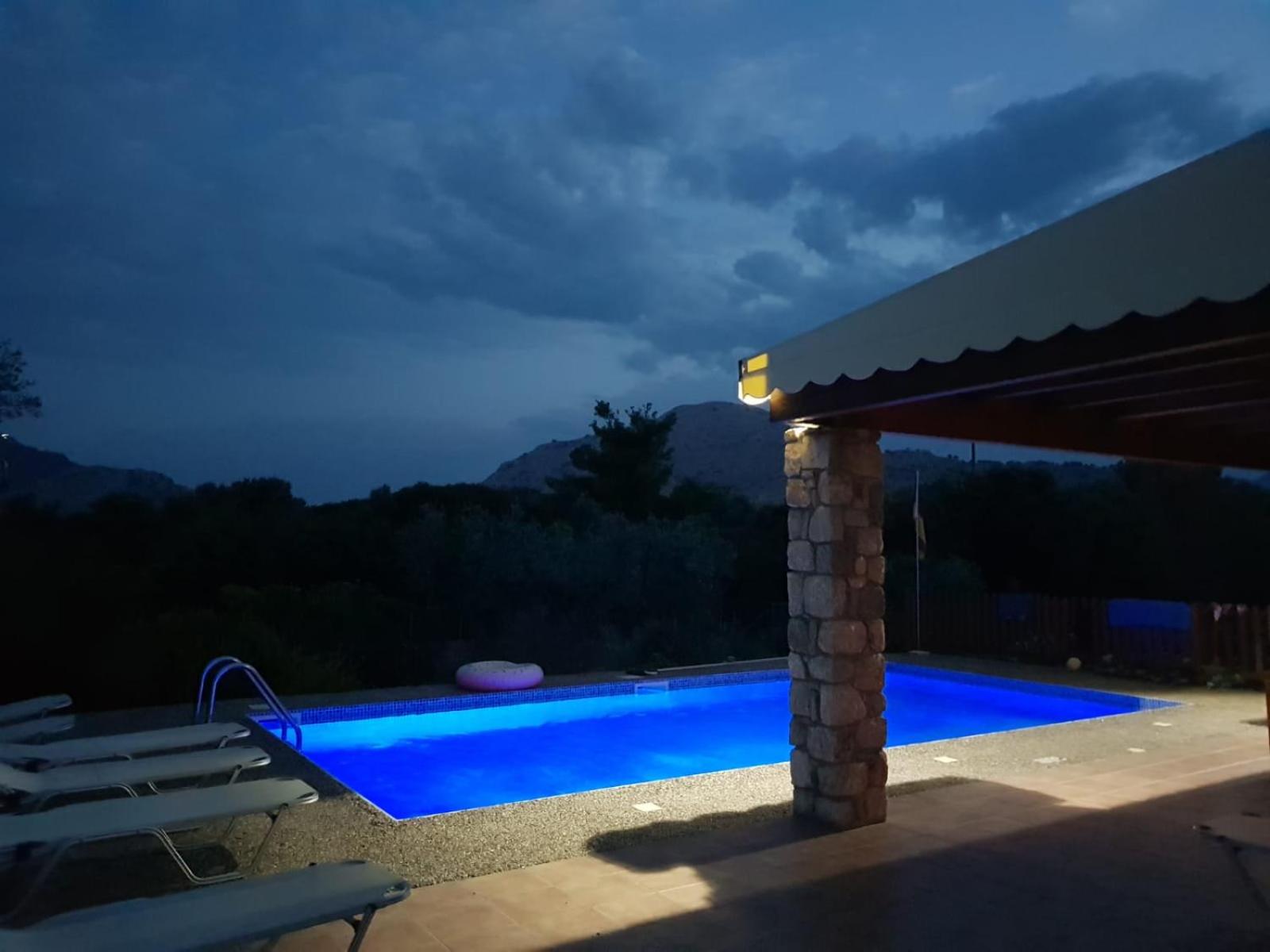 Olive Private Villa Swimming Pool 5 BDR Kolymbia Rhodes