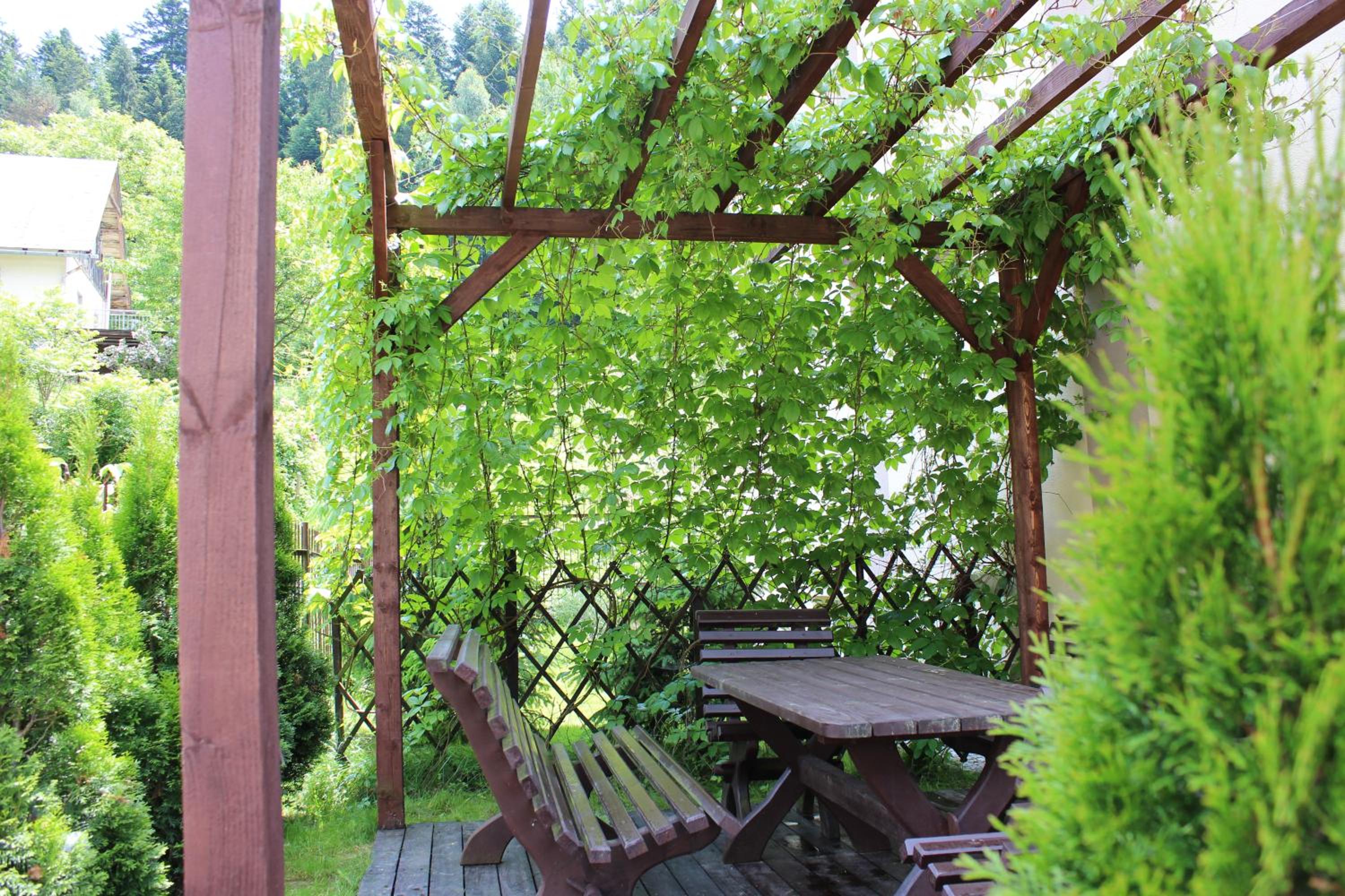 outdoor BBQ area