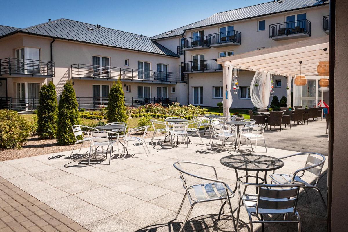 outdoor BBQ area