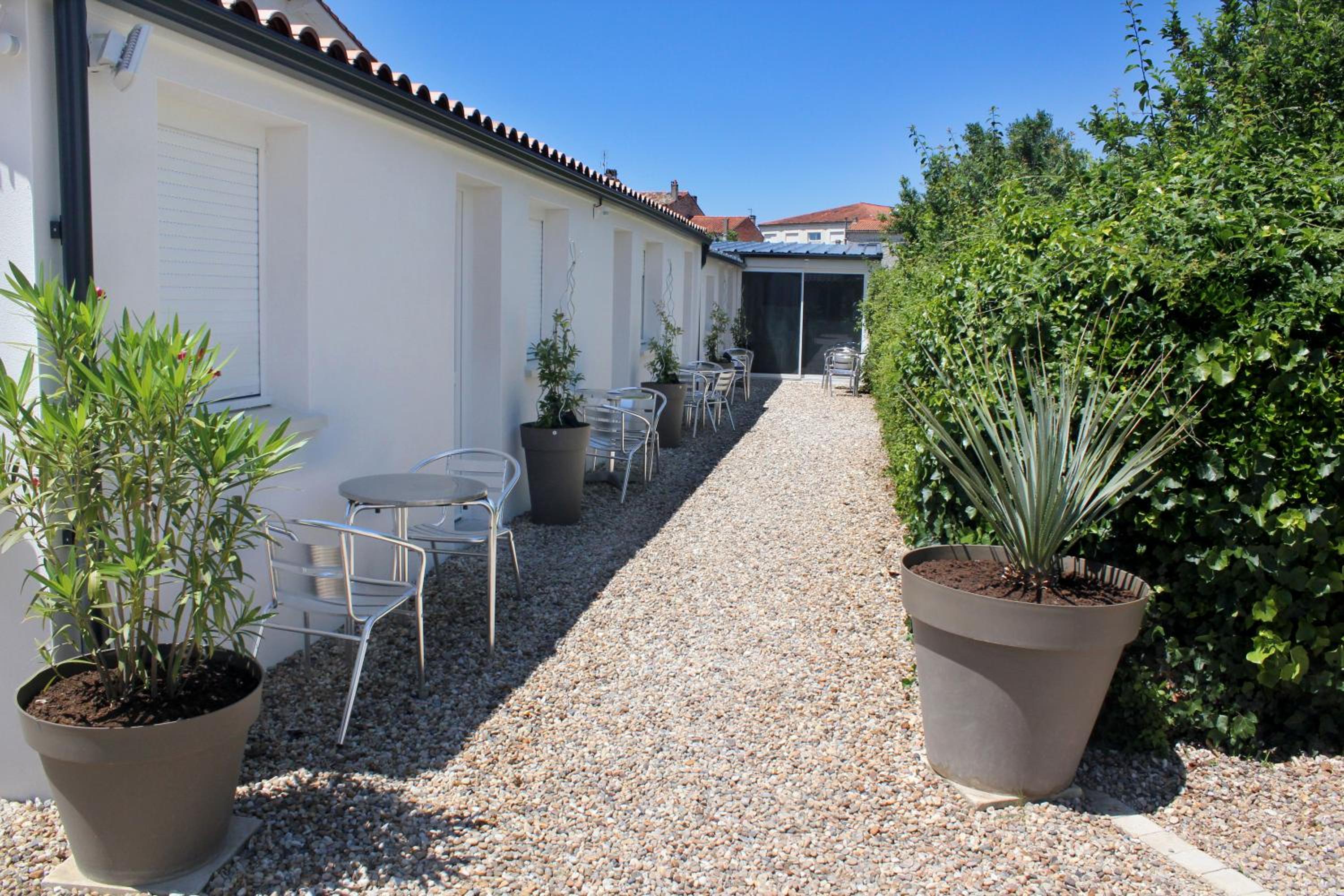 outdoor BBQ area