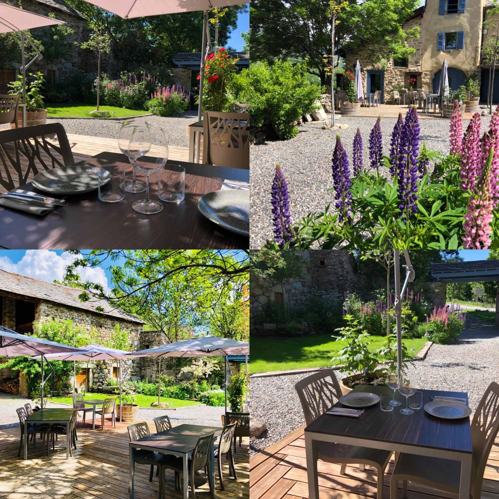 outdoor BBQ area