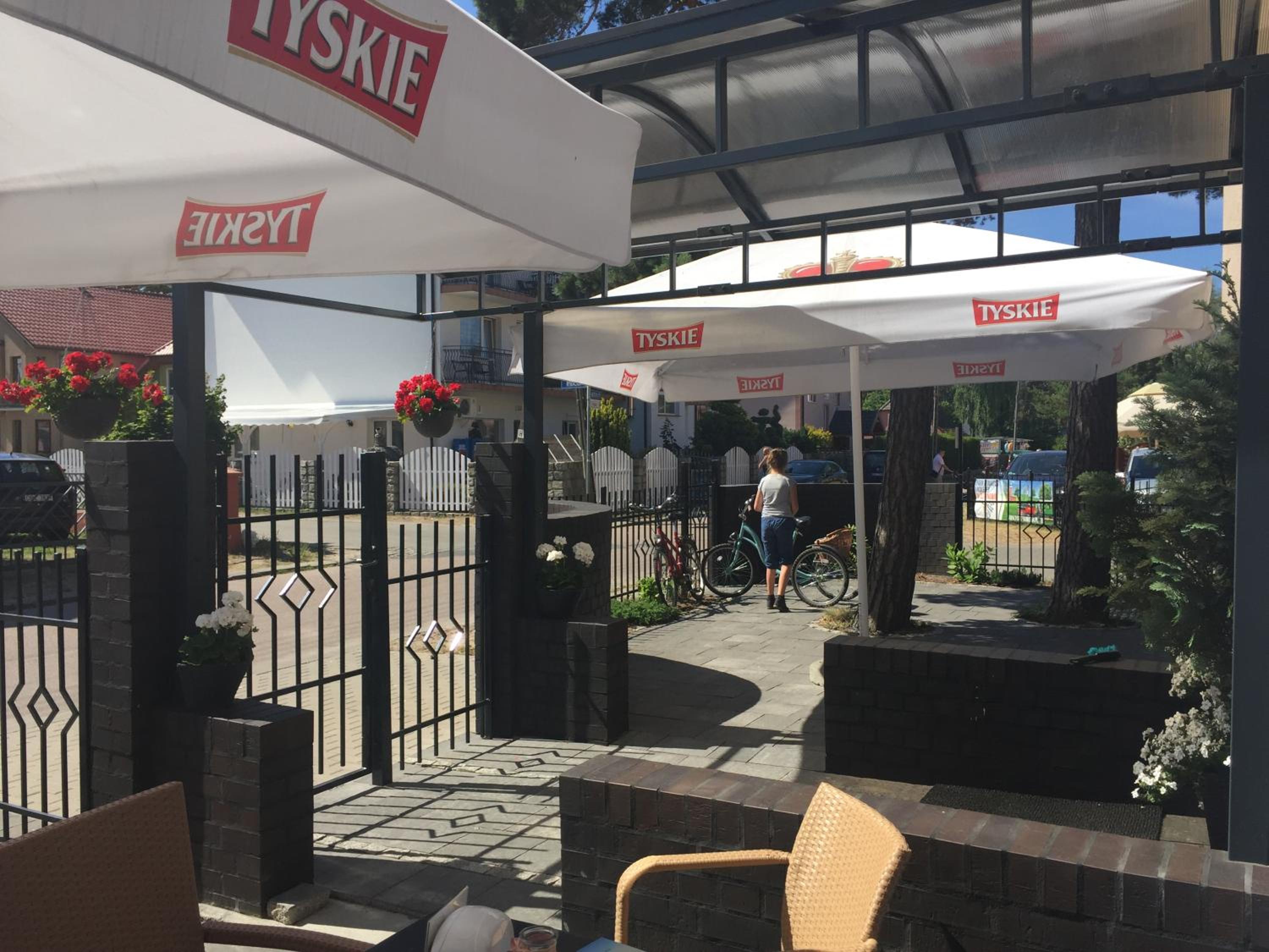 outdoor BBQ area