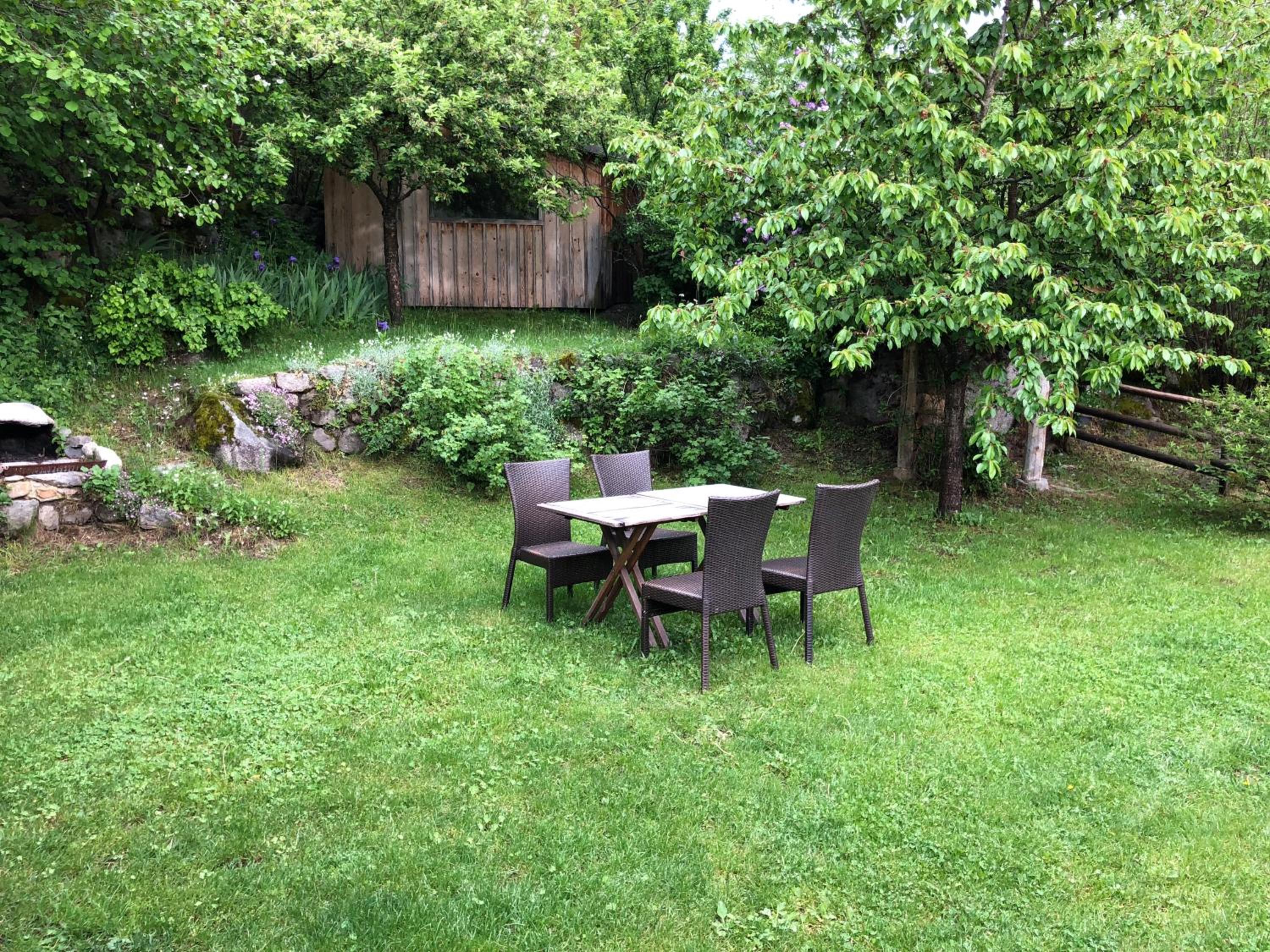 outdoor BBQ area