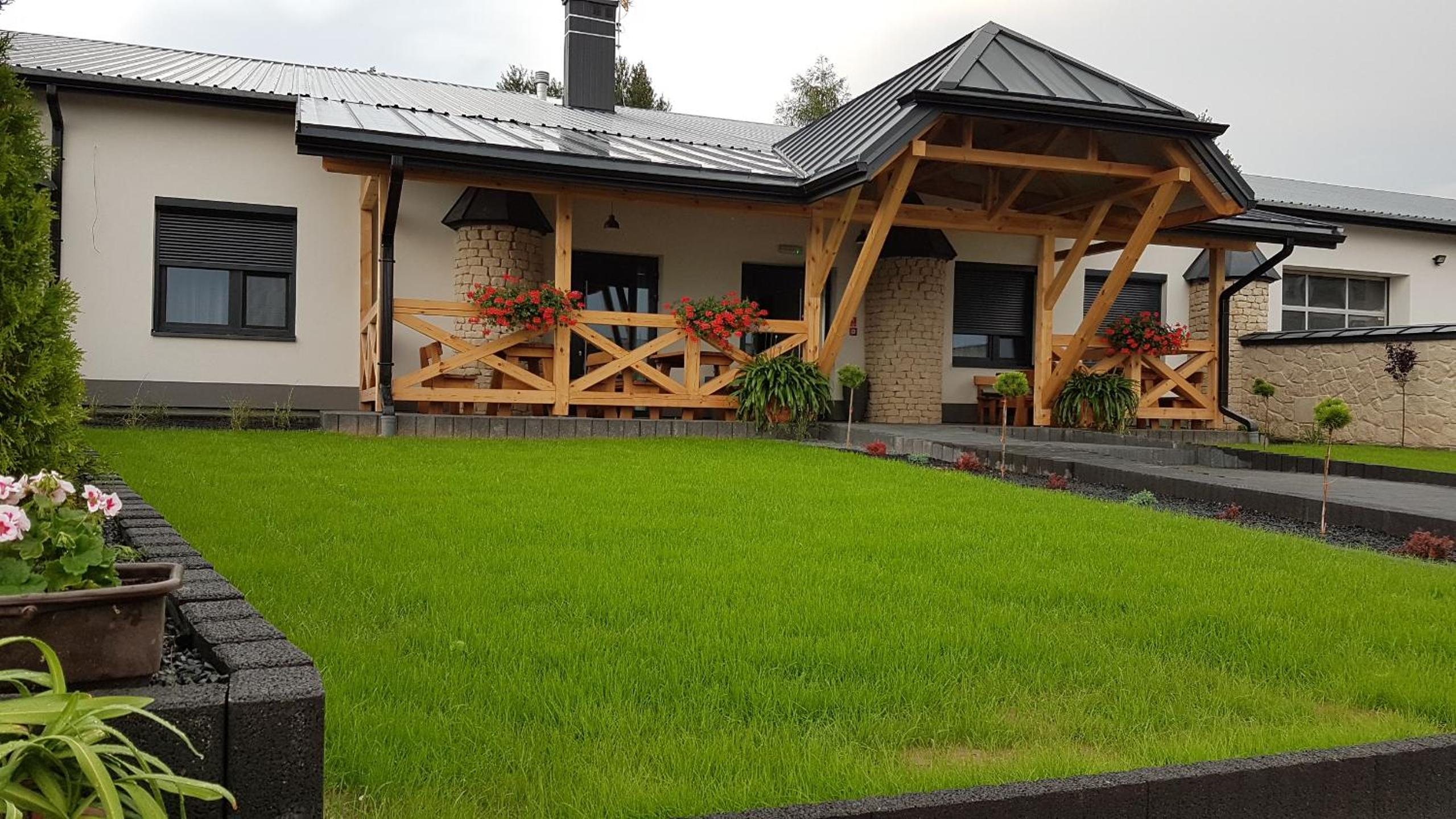 outdoor BBQ area