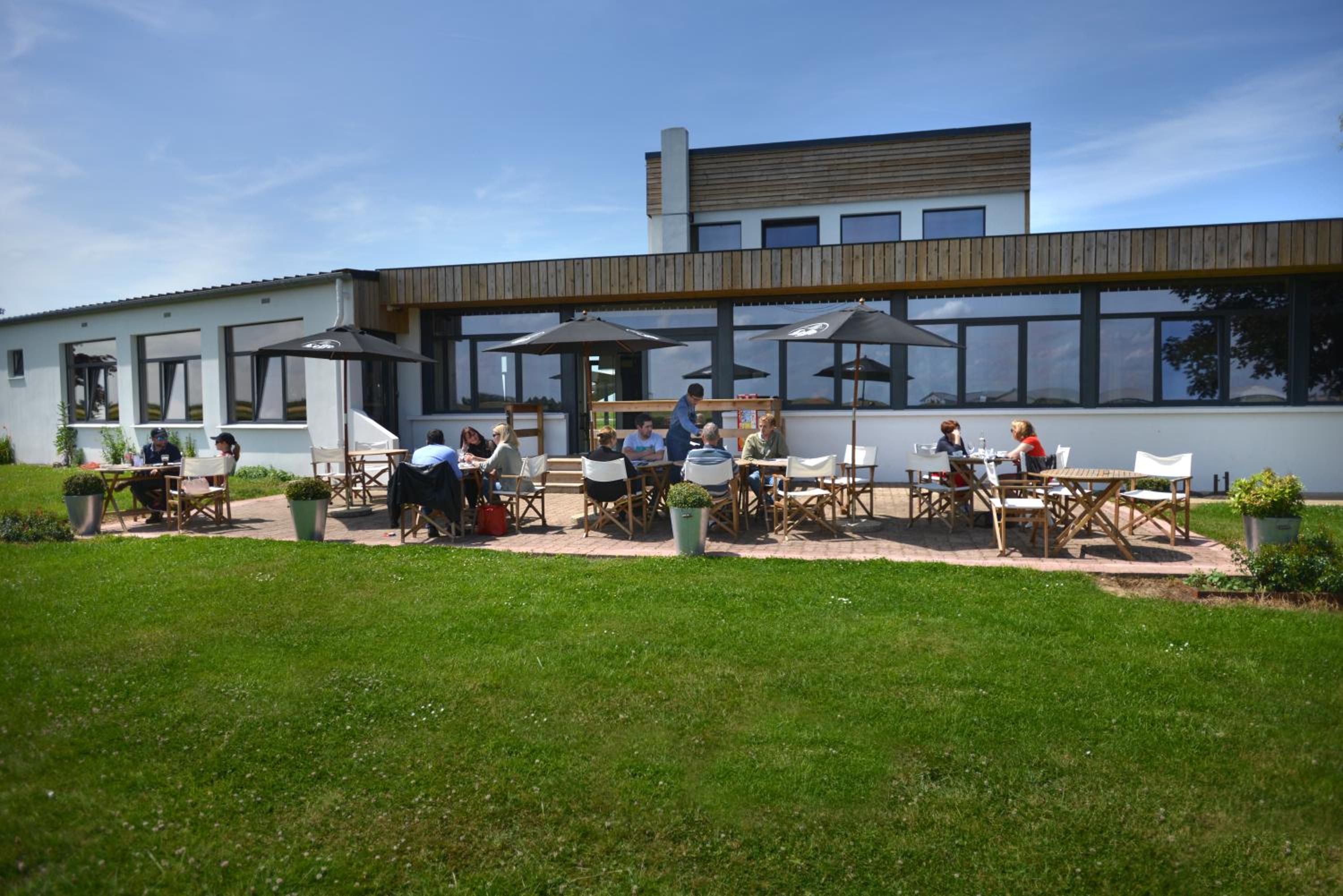 outdoor BBQ area