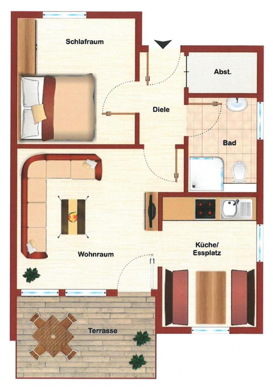 Ferienhaus an der Lister view 3