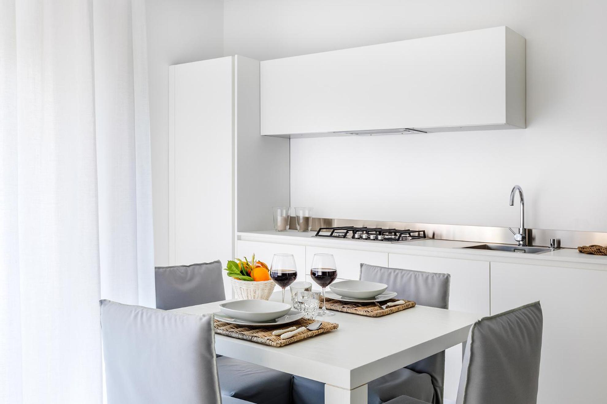 White Stylish Apartments 2 view 5
