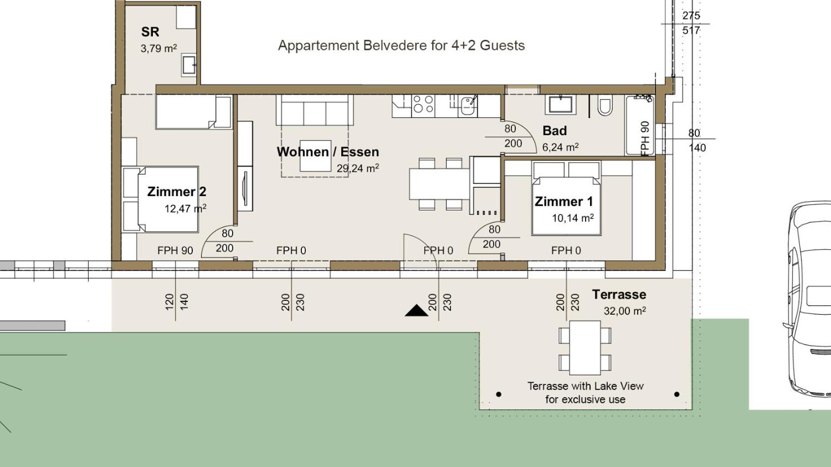 Appartement Belvedere view 4