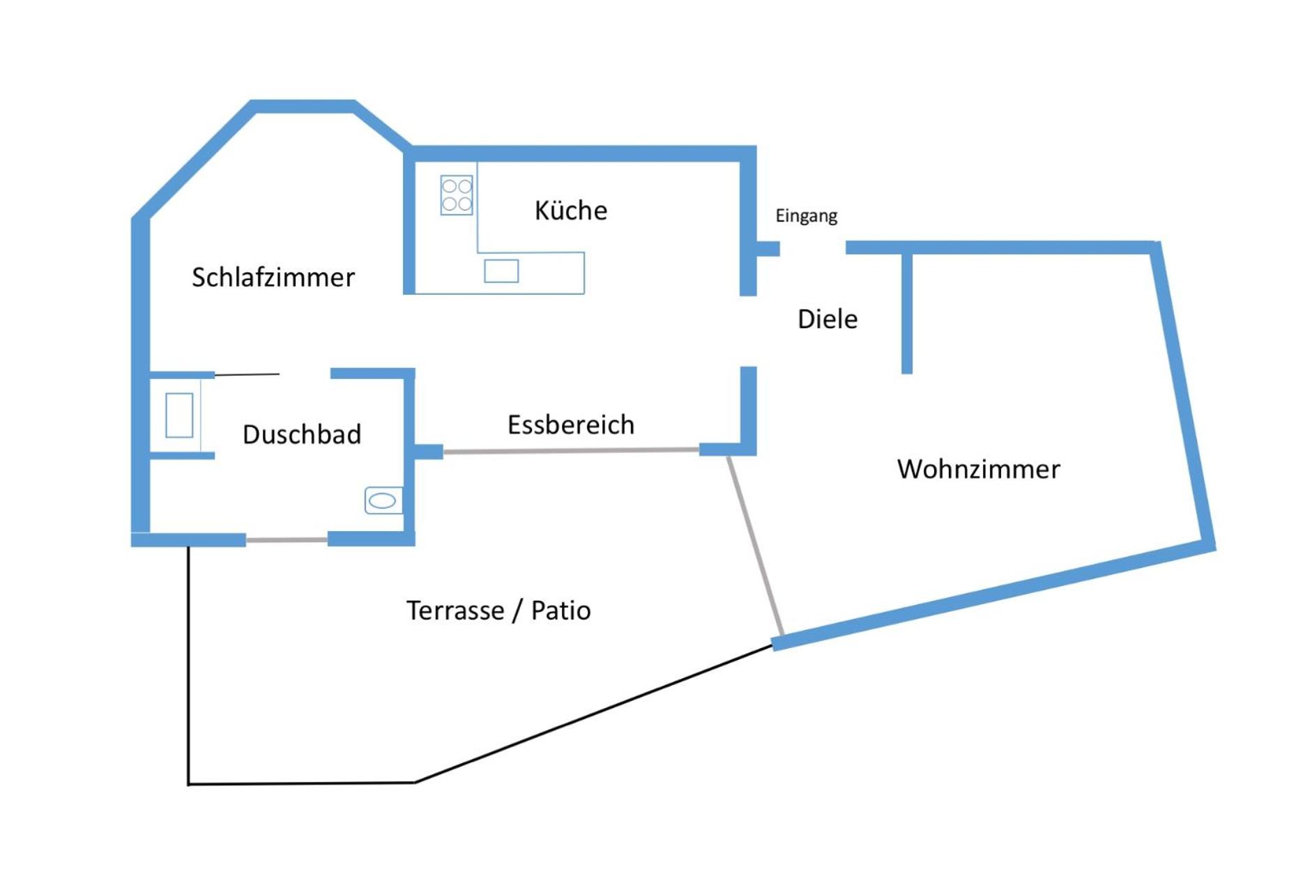 Exklusive 2-Zimmer-Wohnung am Schloss Bensberg view 5