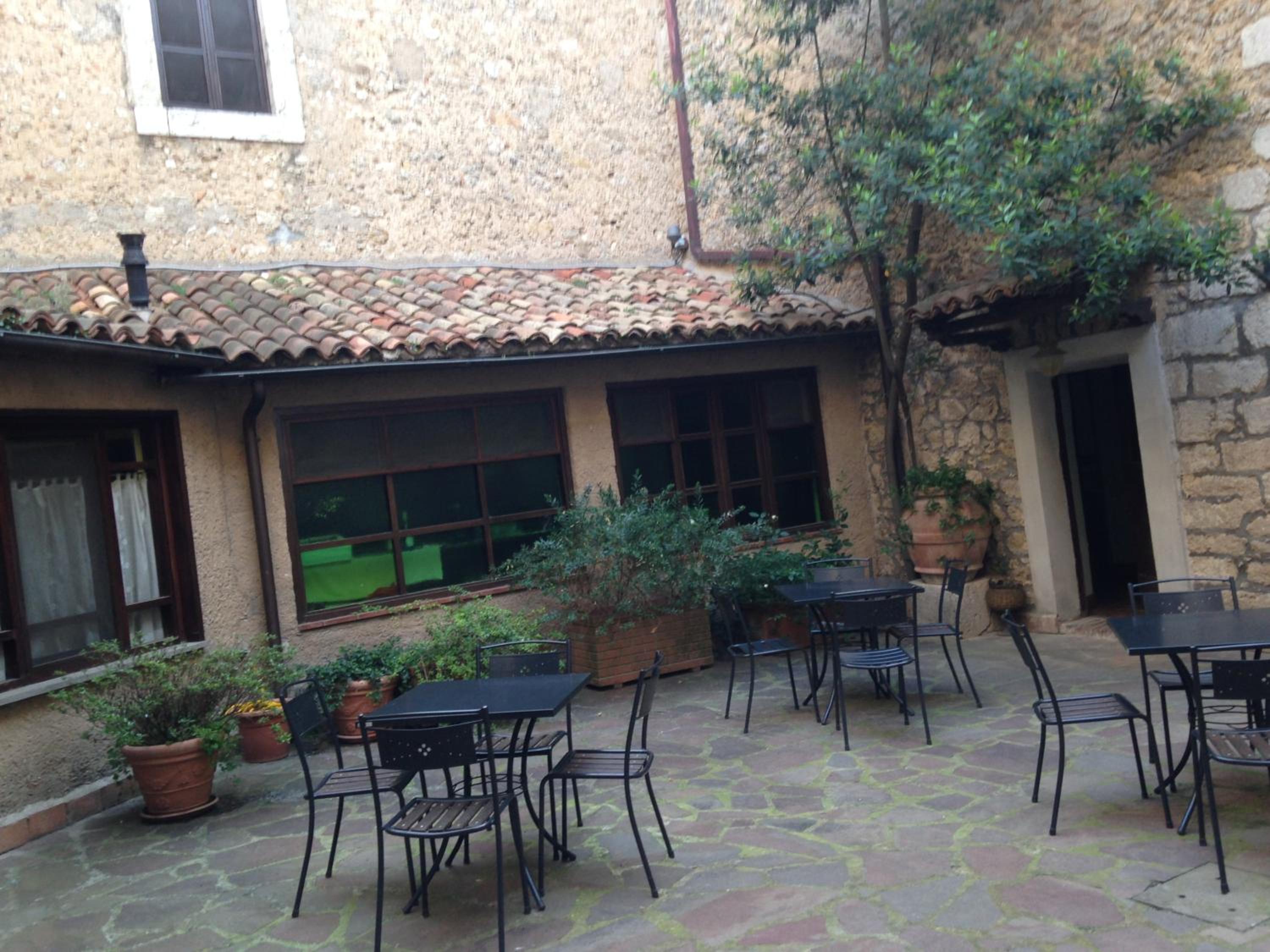 outdoor BBQ area