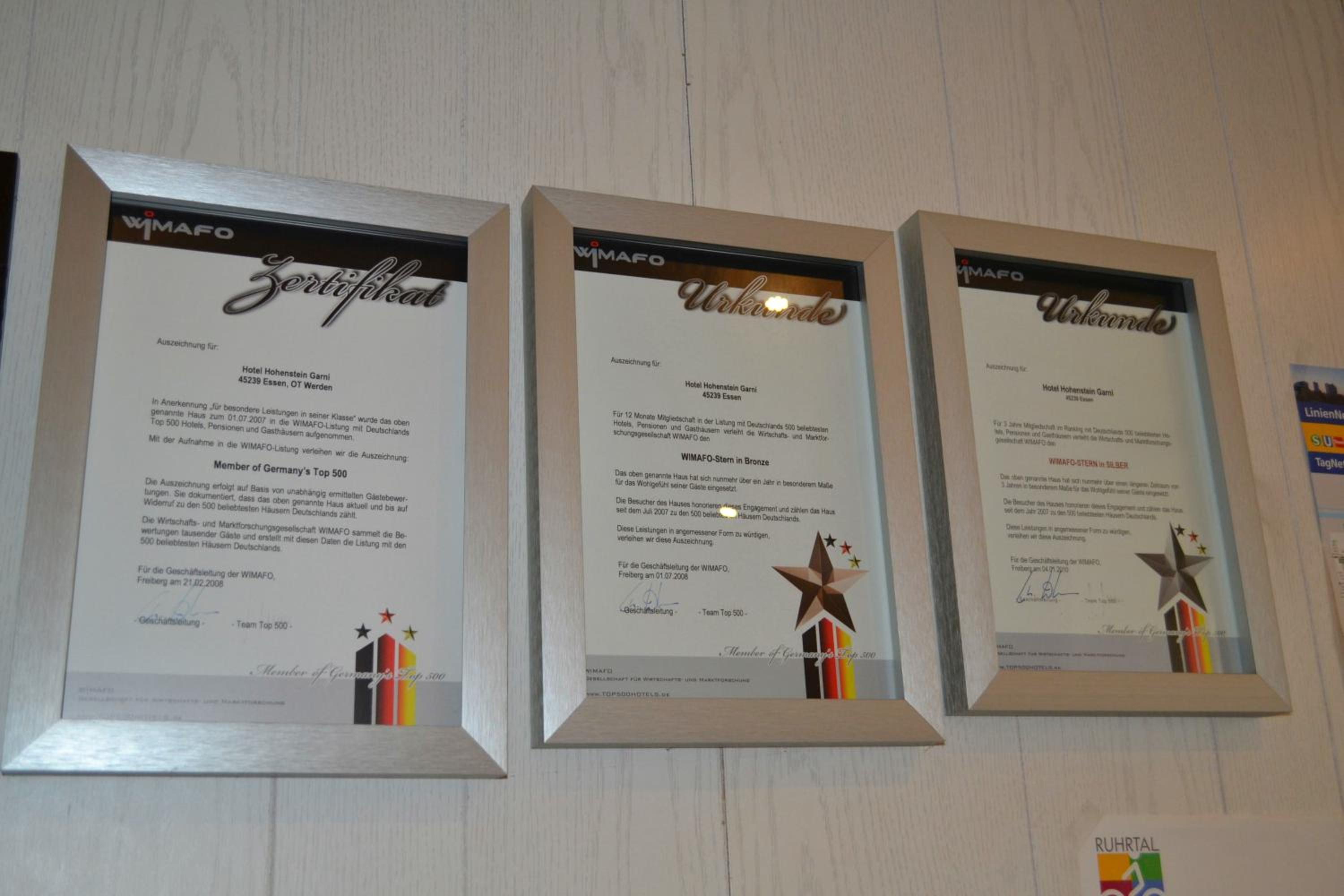 Hotel Hohenstein -Radweg-Messe-Baldeneysee