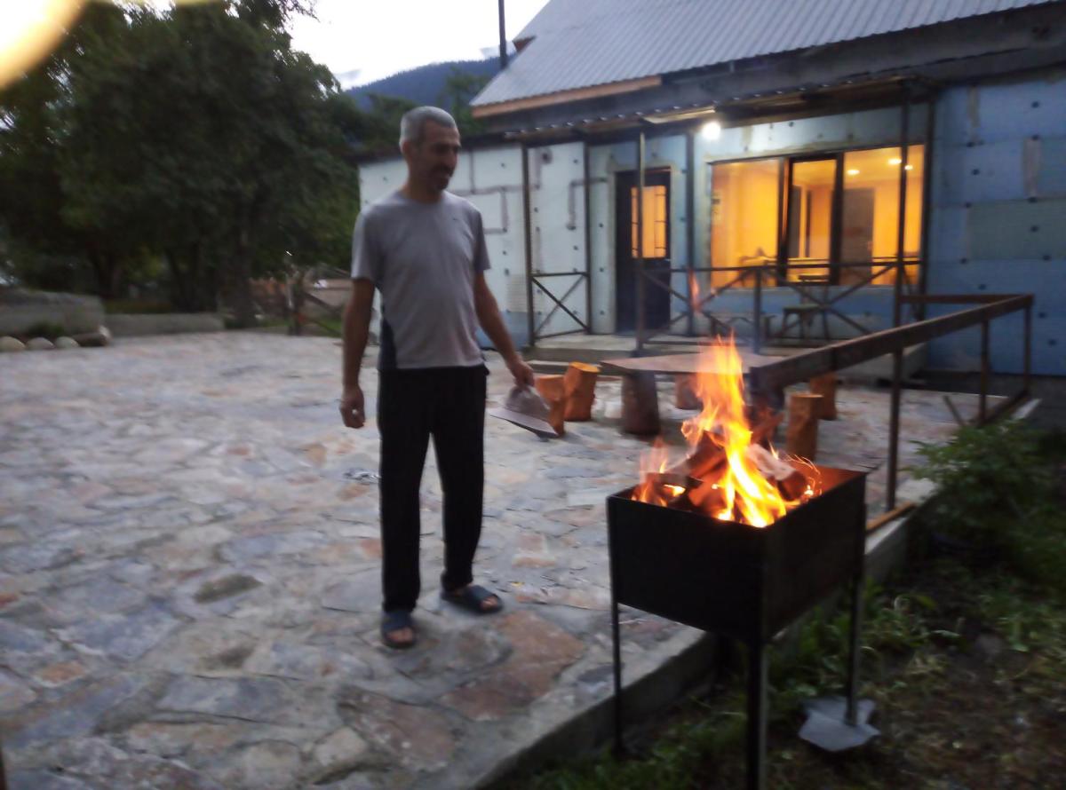 outdoor BBQ area