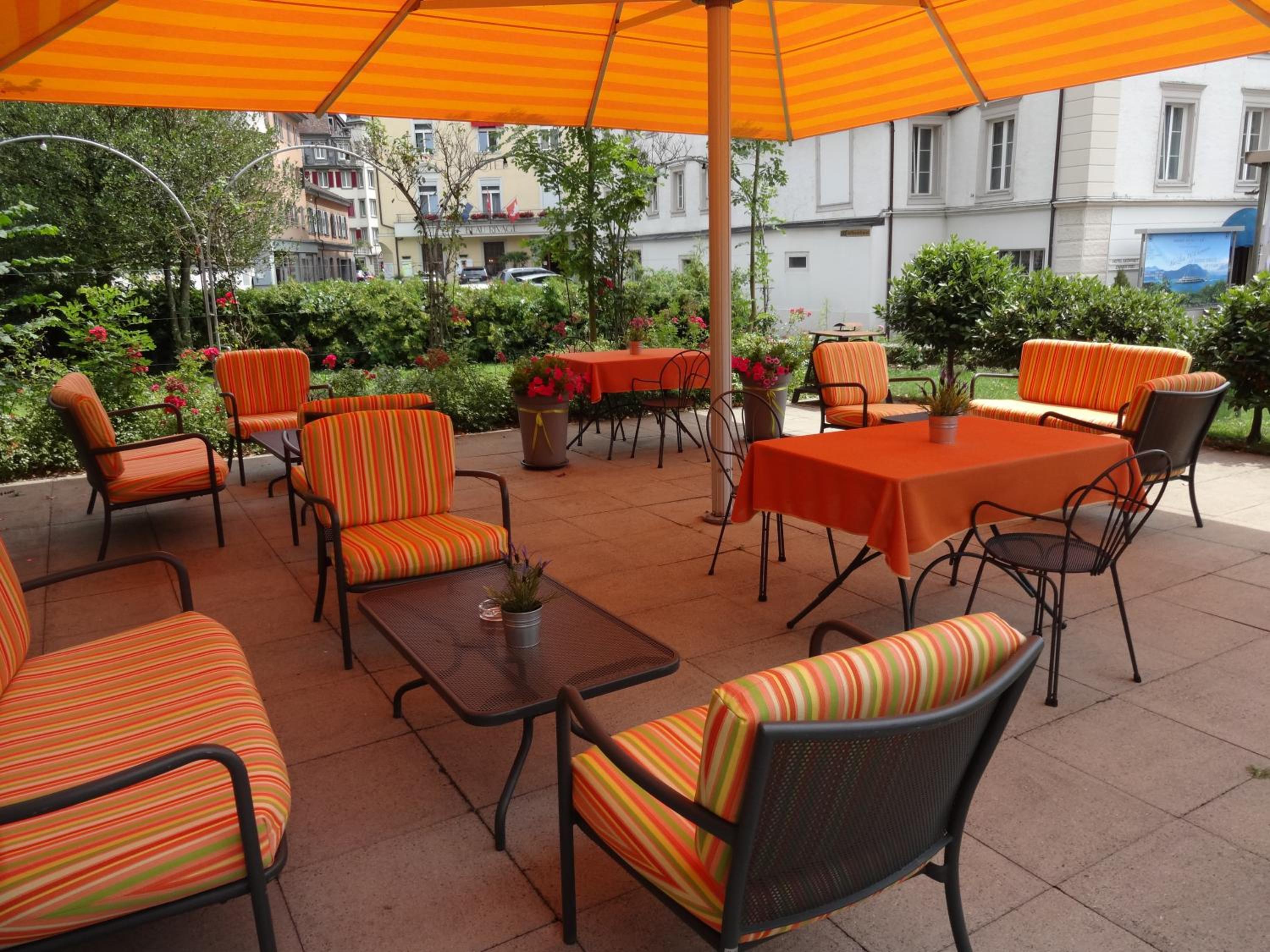outdoor BBQ area