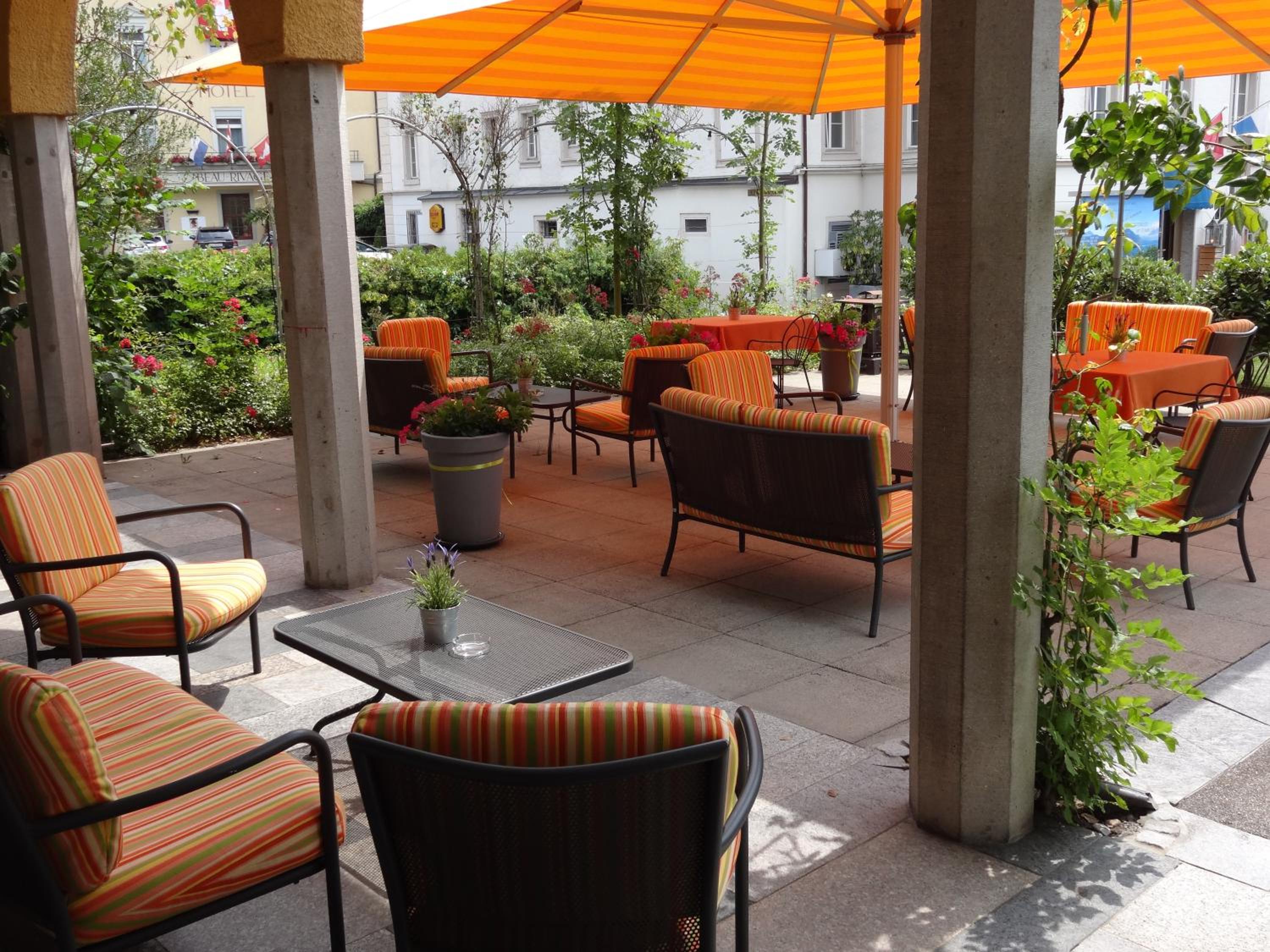 outdoor BBQ area