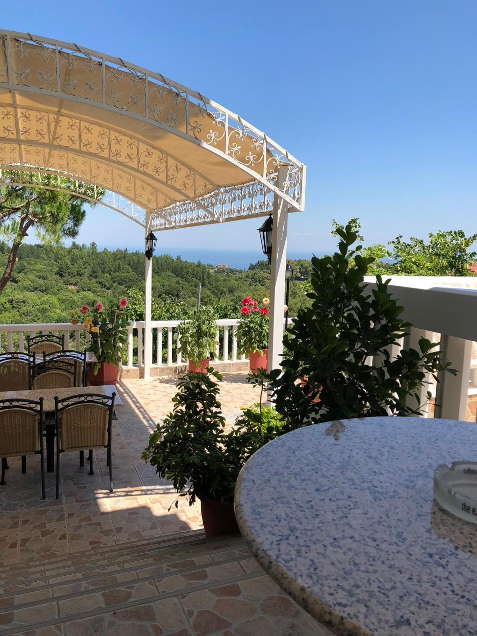 outdoor BBQ area
