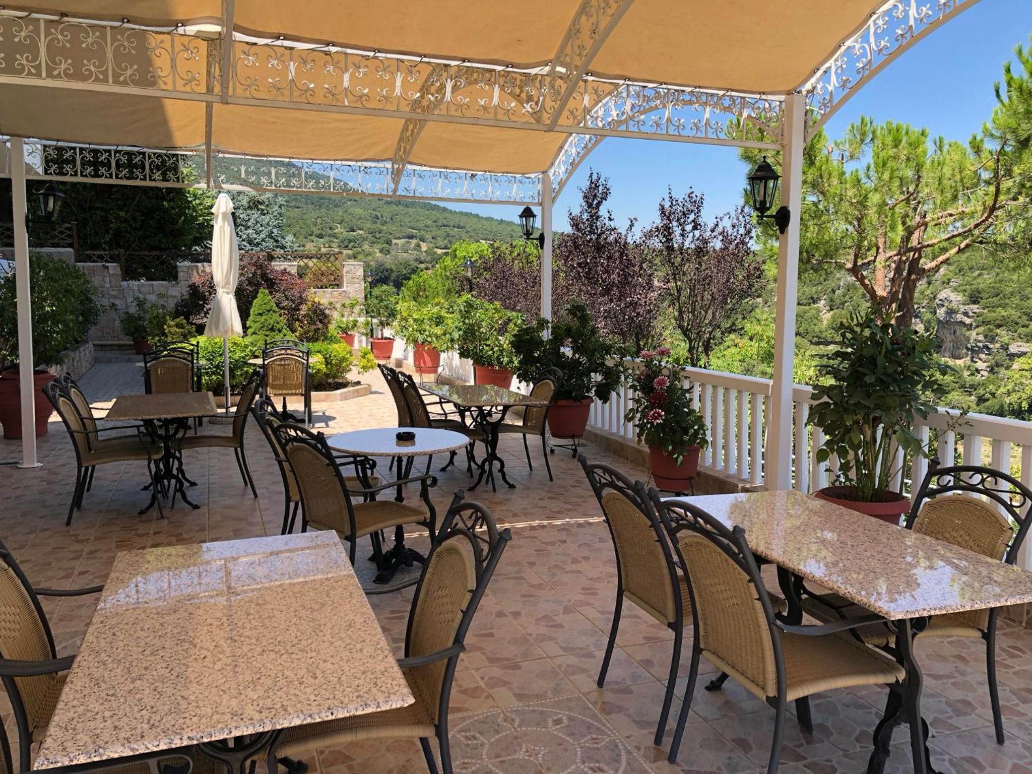 outdoor BBQ area