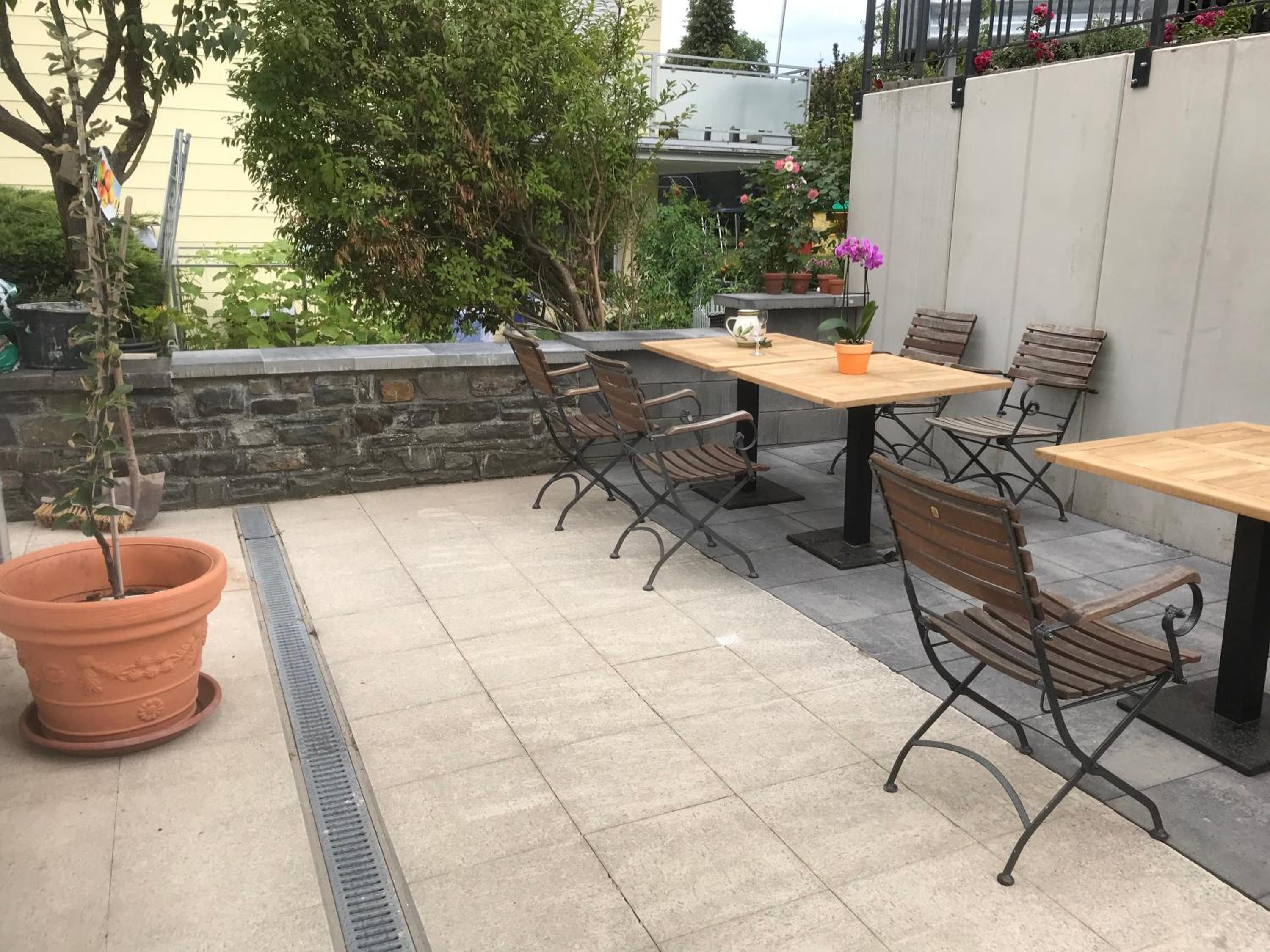 outdoor BBQ area