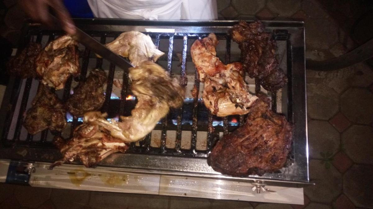 outdoor BBQ area