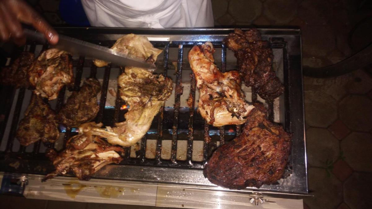outdoor BBQ area