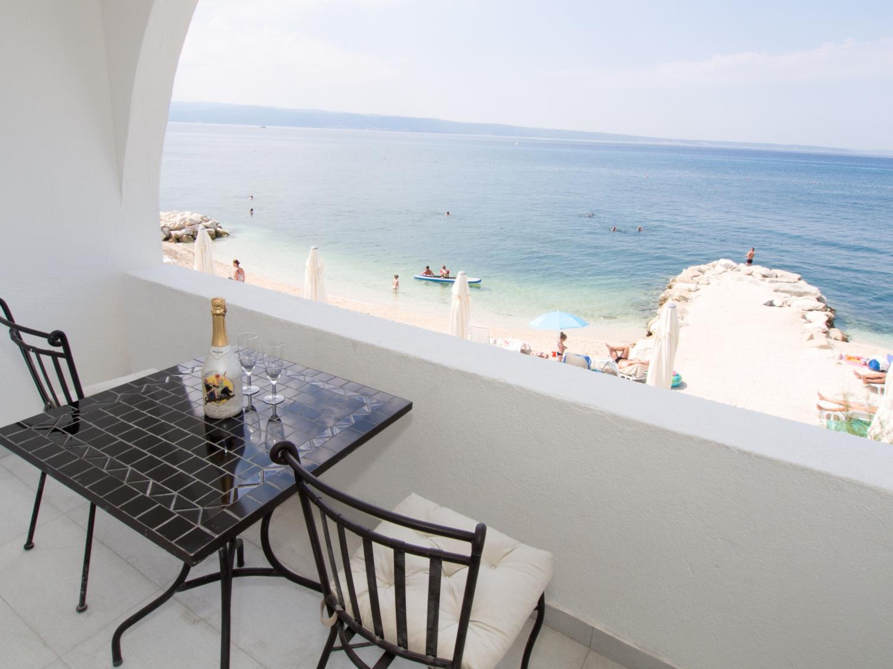 Villa Tamaris on the beach