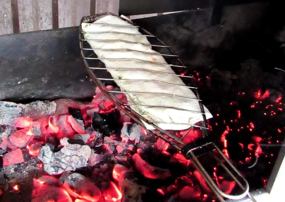 outdoor BBQ area