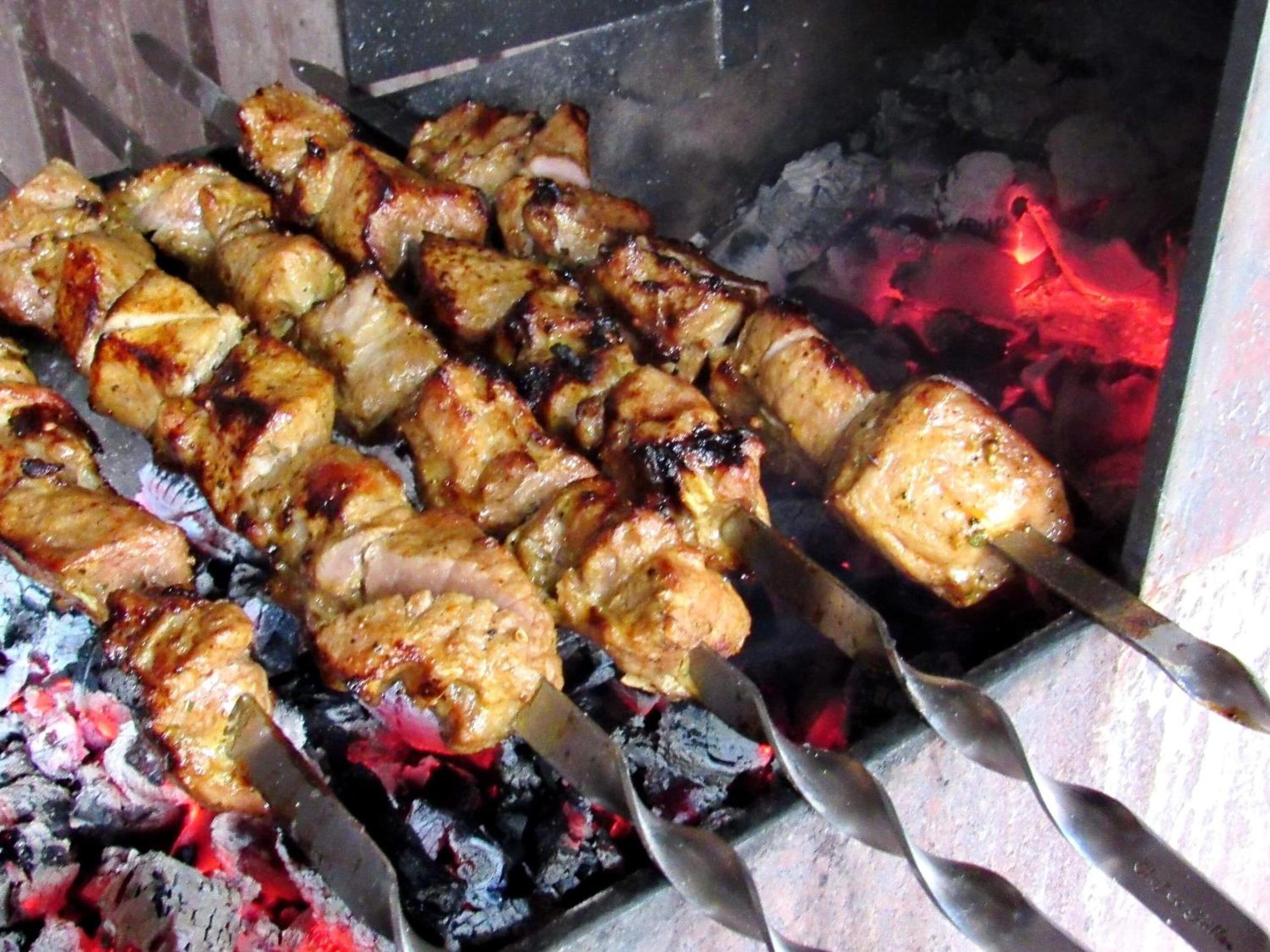 outdoor BBQ area