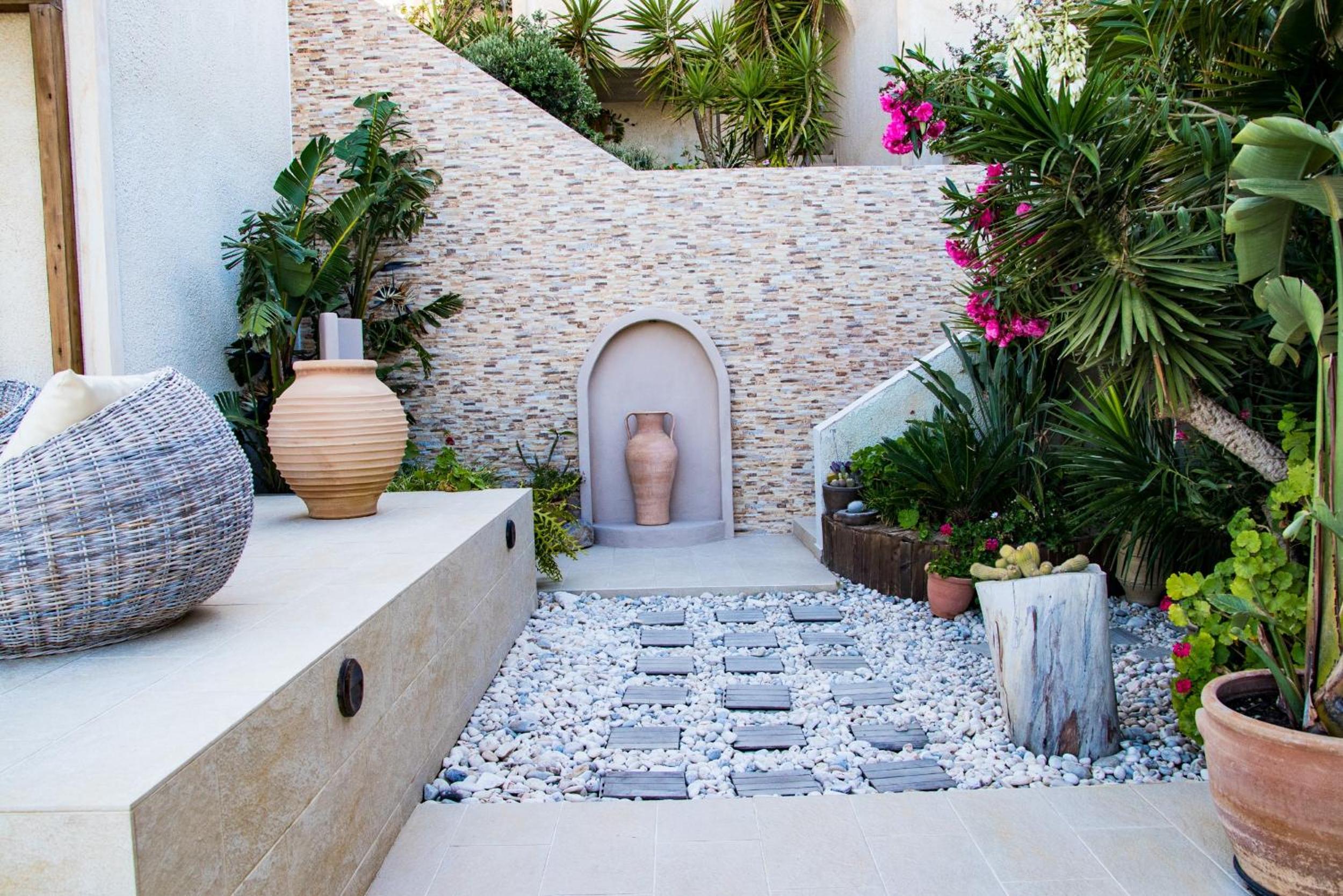 outdoor BBQ area