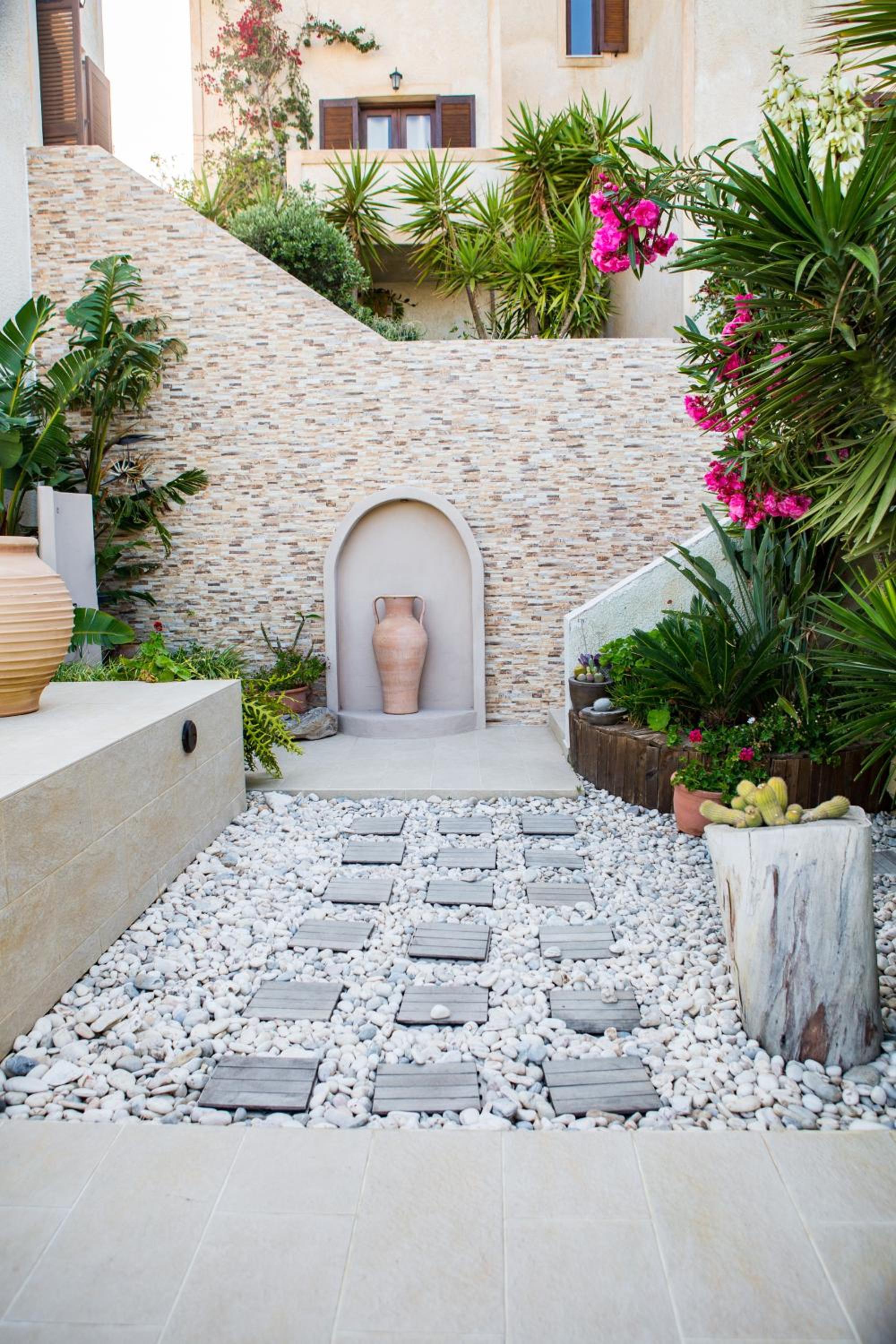 outdoor BBQ area
